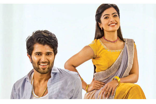 Geetha Govindam Photoshoot Vijay And Rashmika Background