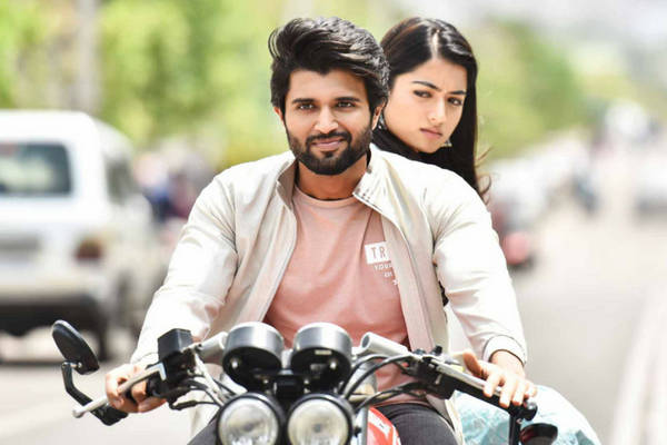 Geetha Govindam With Geetha Motorcycle