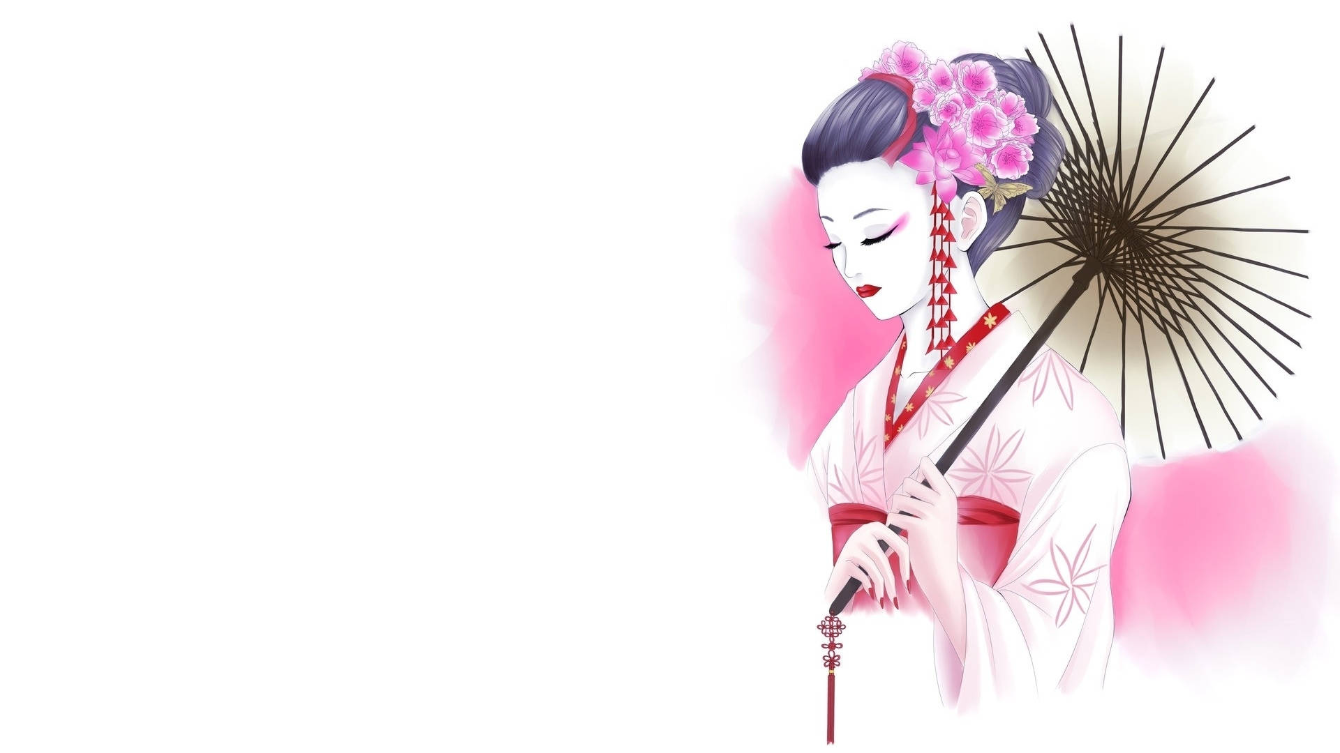 Geisha Pink Kimono