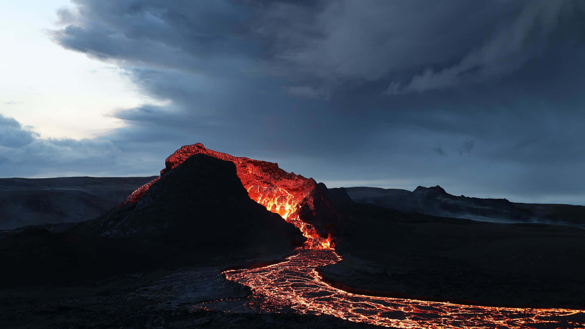 Geldingadalir Volcano Iceland Background