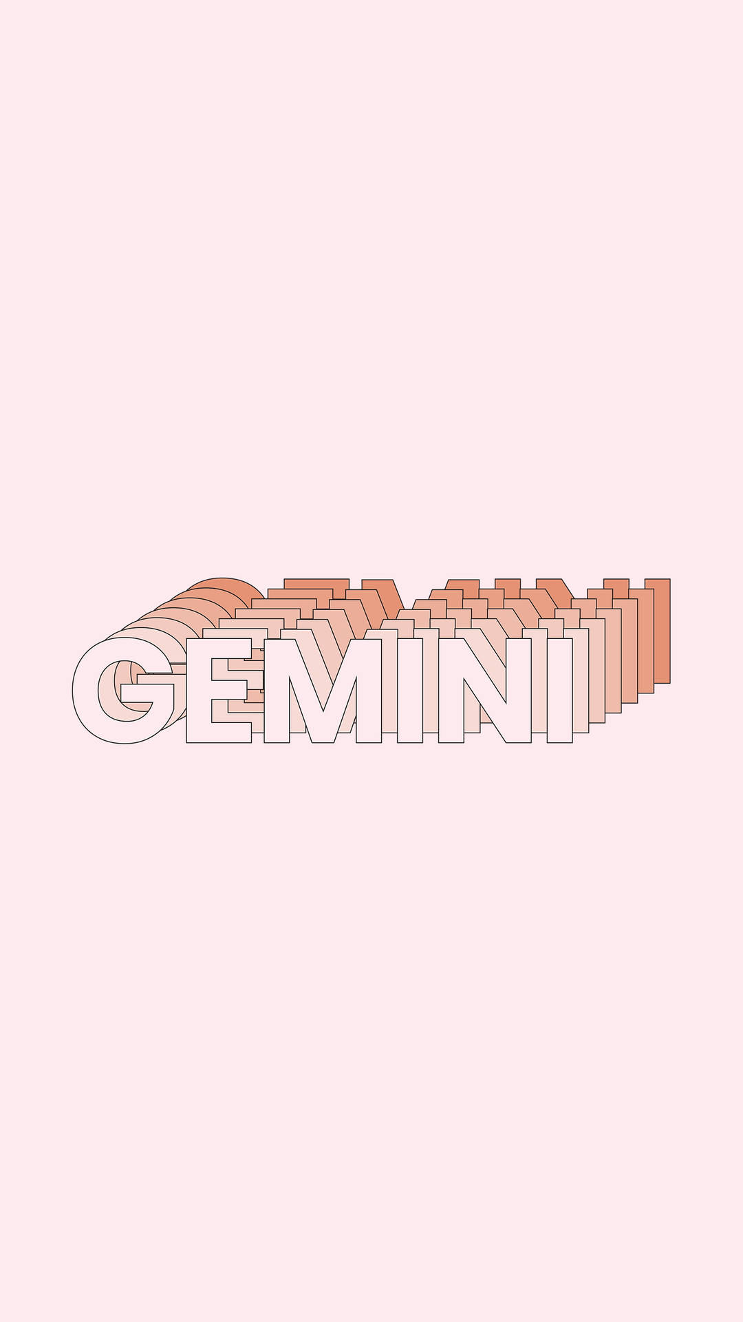 Gemini Pink Typography