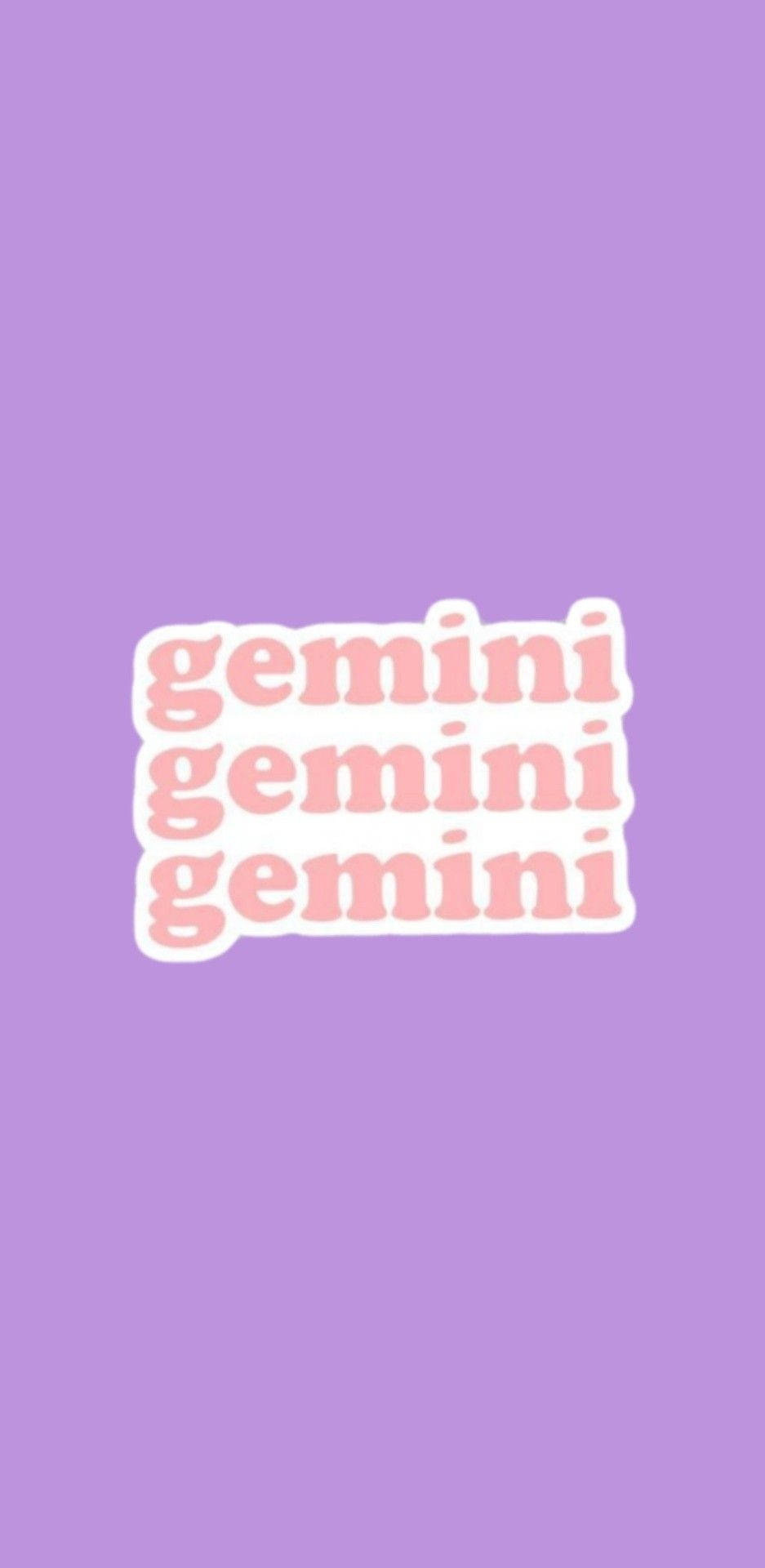 Gemini Three Times Background