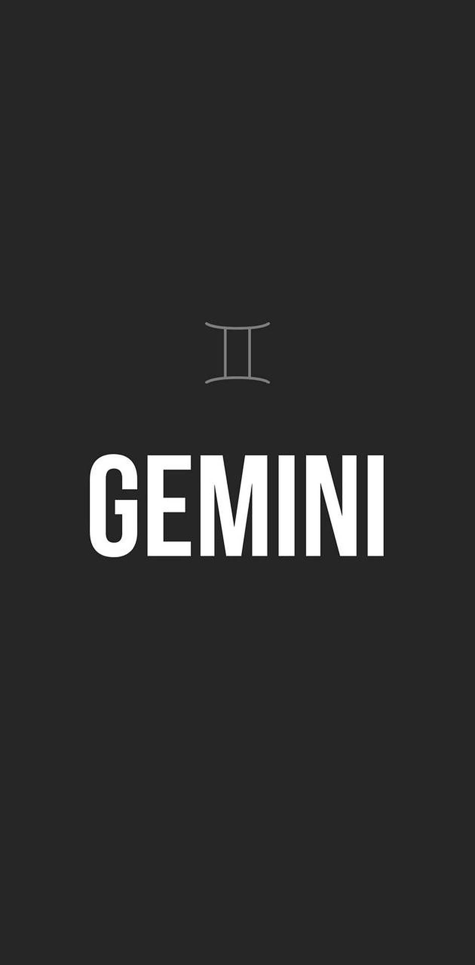 Gemini Zodiac Black Poster Background