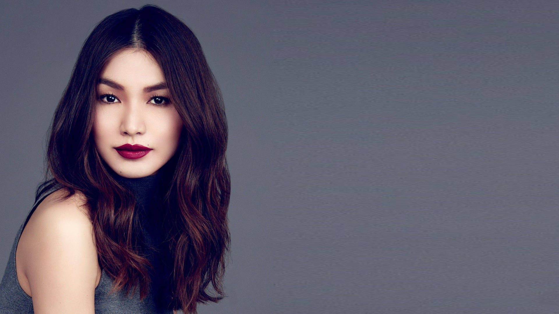 Gemma Chan Sophisticated Look Background
