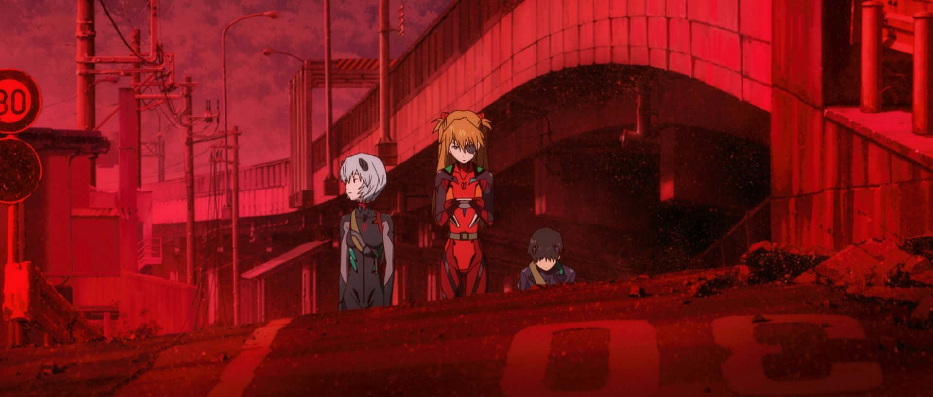 Gendo Ikari And Rei Ayanami In Neon Genesis Evangelion 30 10 Background