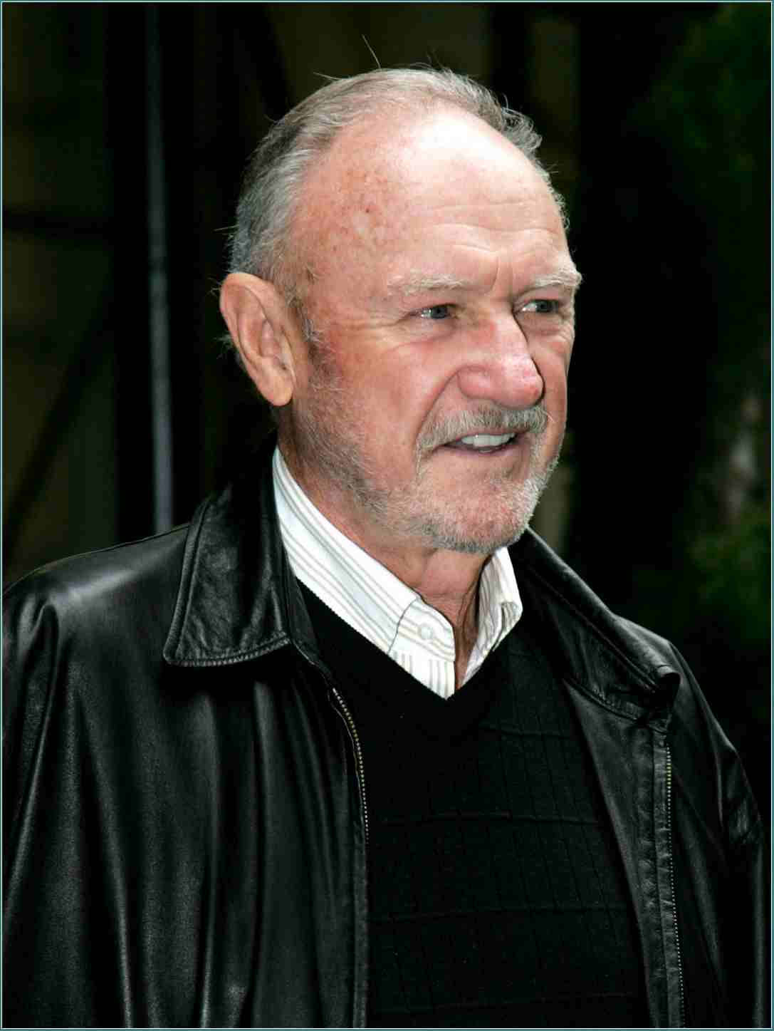 Gene Hackman In Leather Background