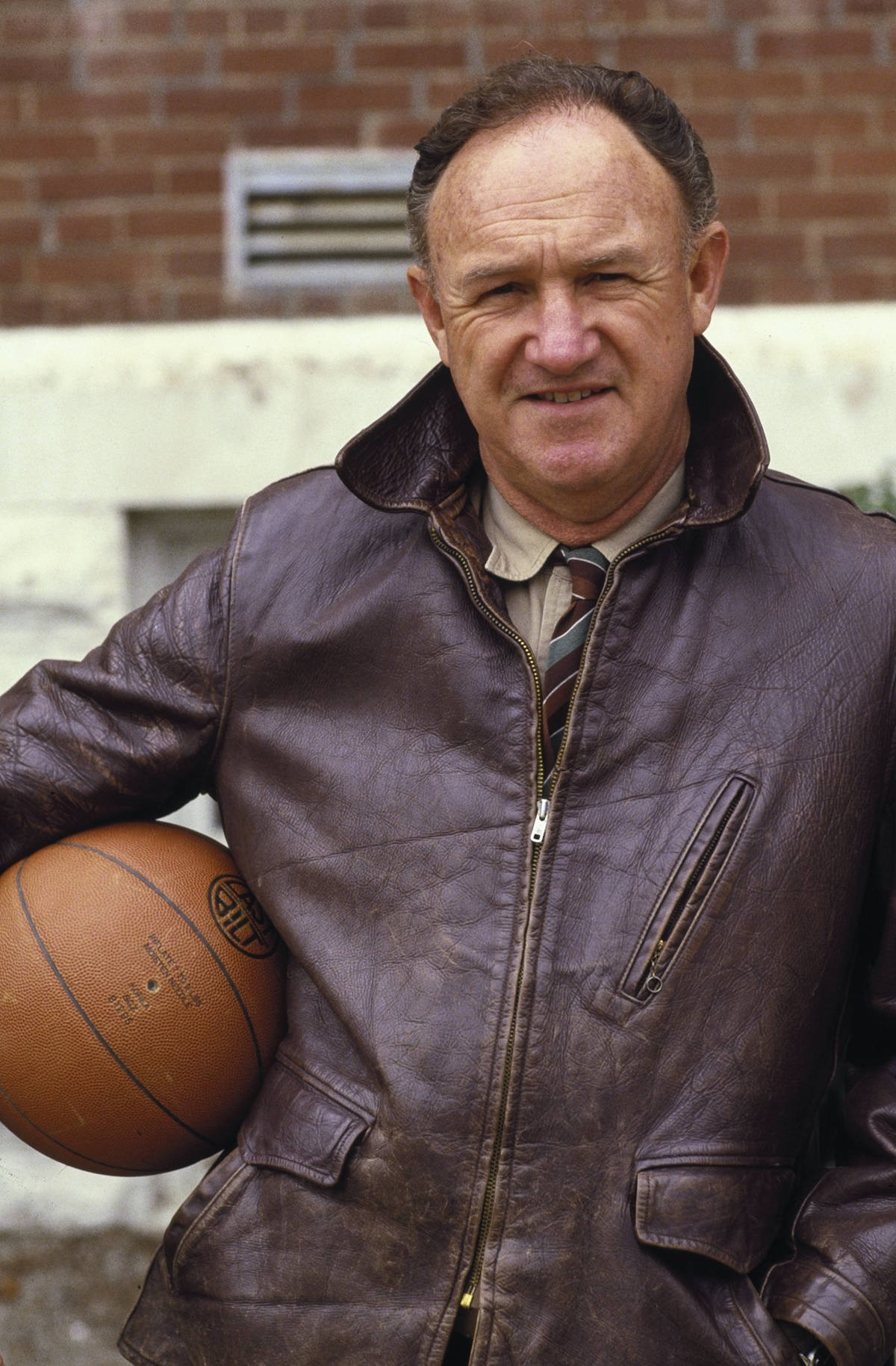 Gene Hackman With Ball Background