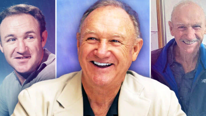 Gene Hackman Younger & Older Background