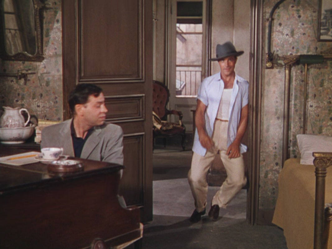 Gene Kelly Leaning On Door Background