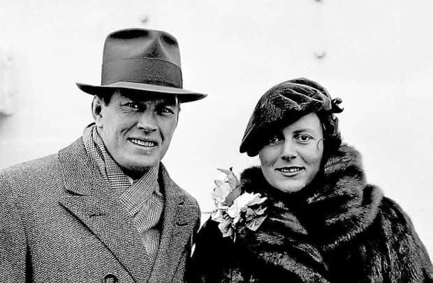 Gene Tunney And His Wife During A Trip