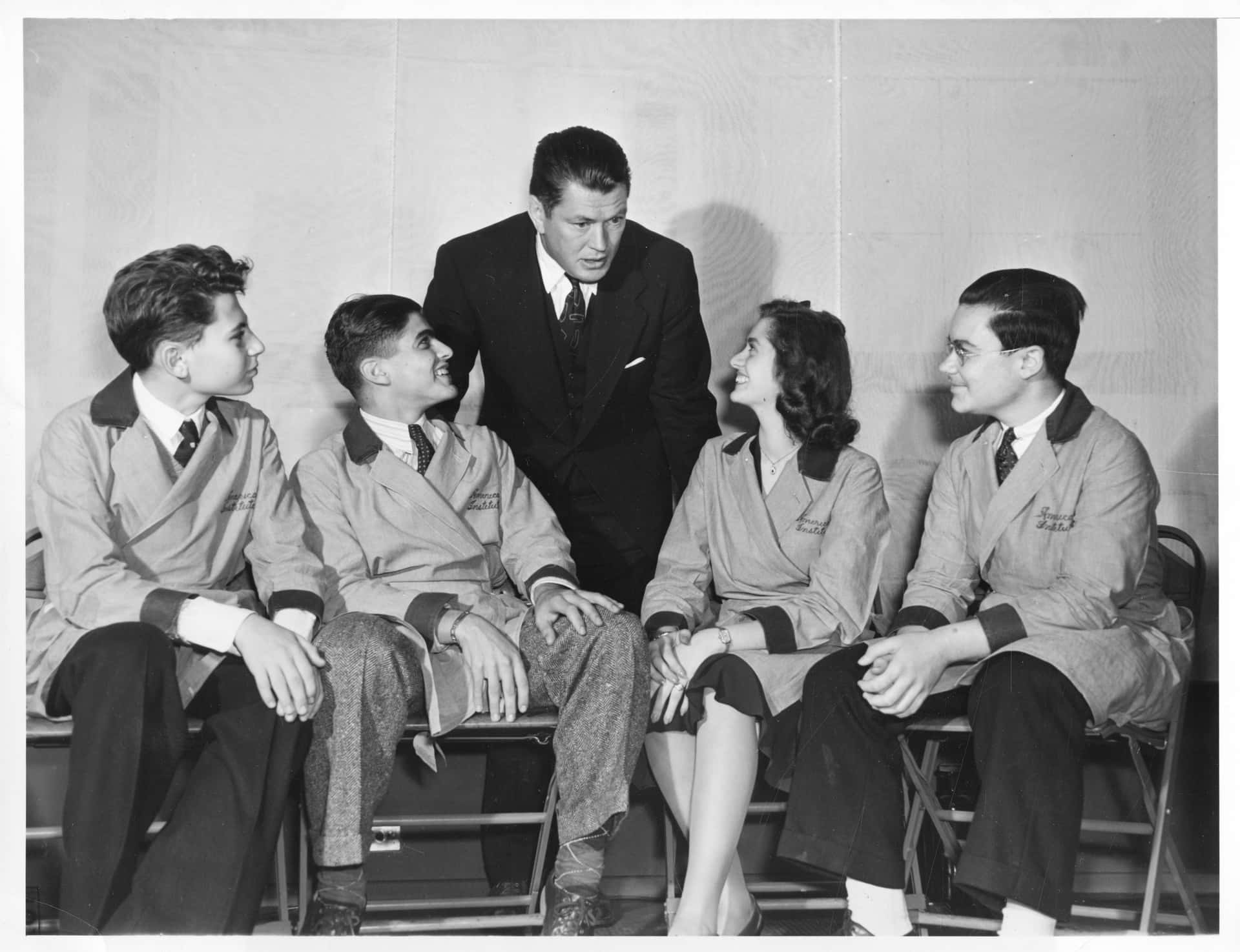 Gene Tunney And Science Fair Participants Background