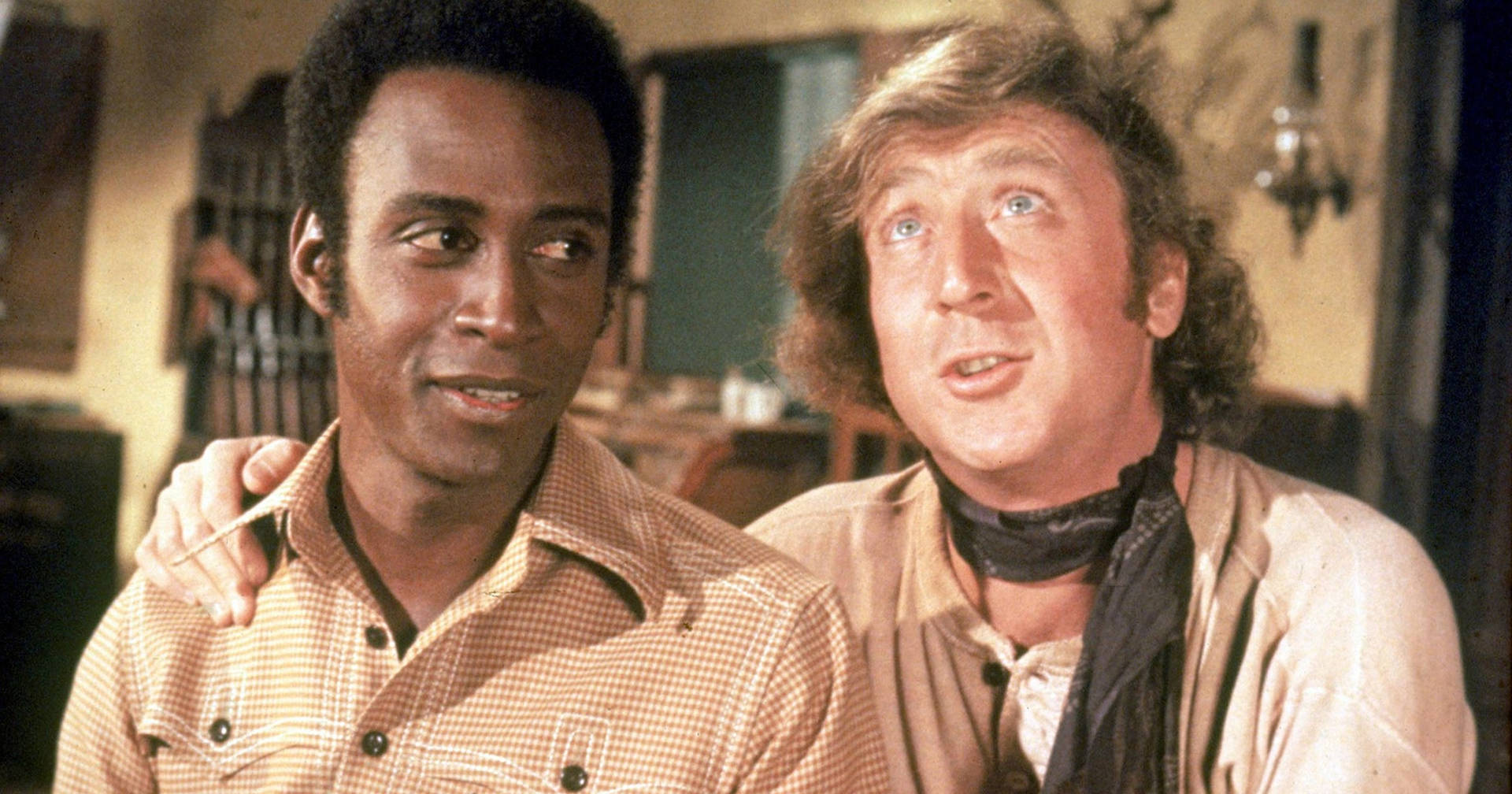 Gene Wilder And Mel Brooks Blazing Saddles Background