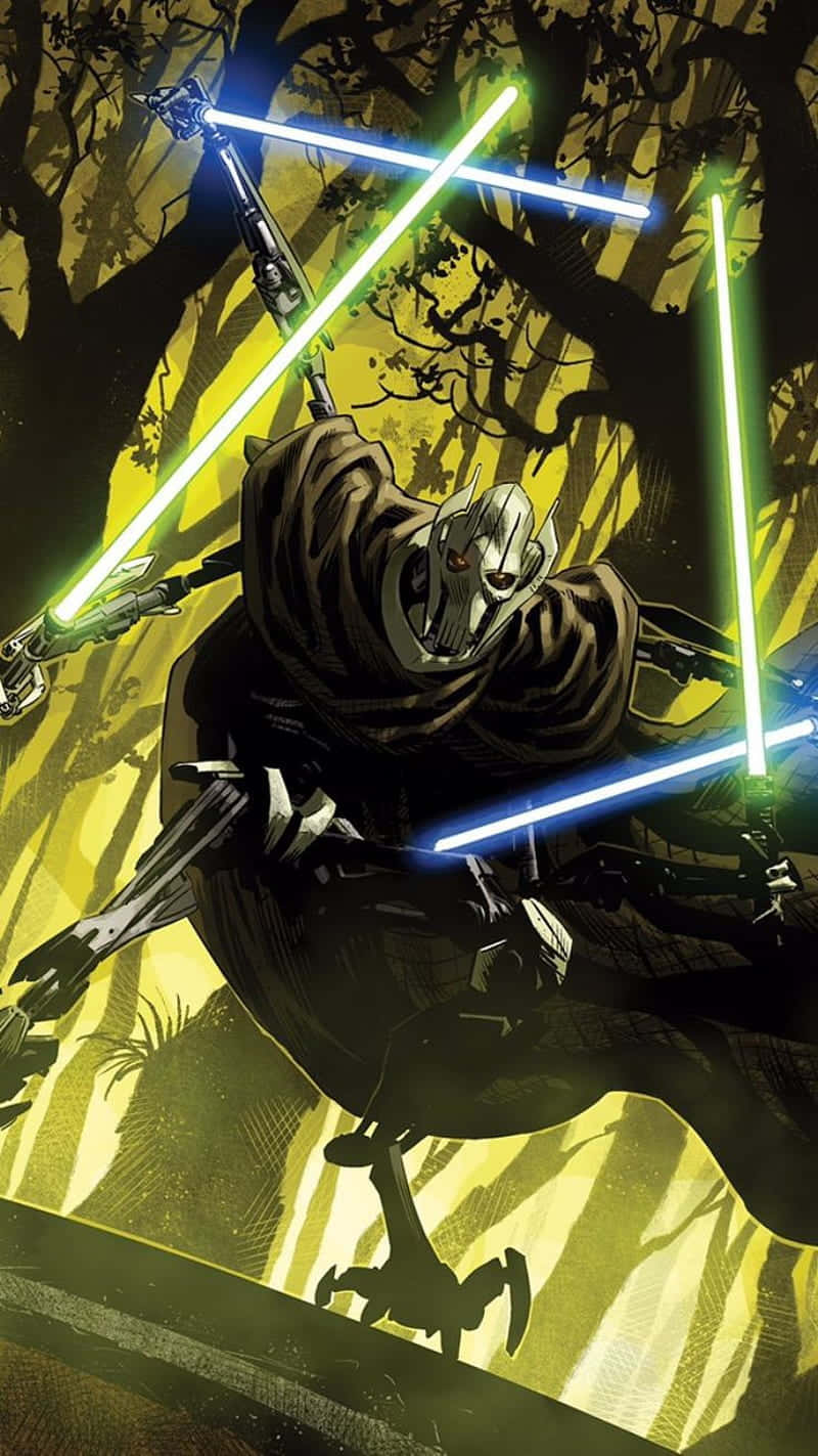 General Grievous, From Star Wars, Ready To Battle Background
