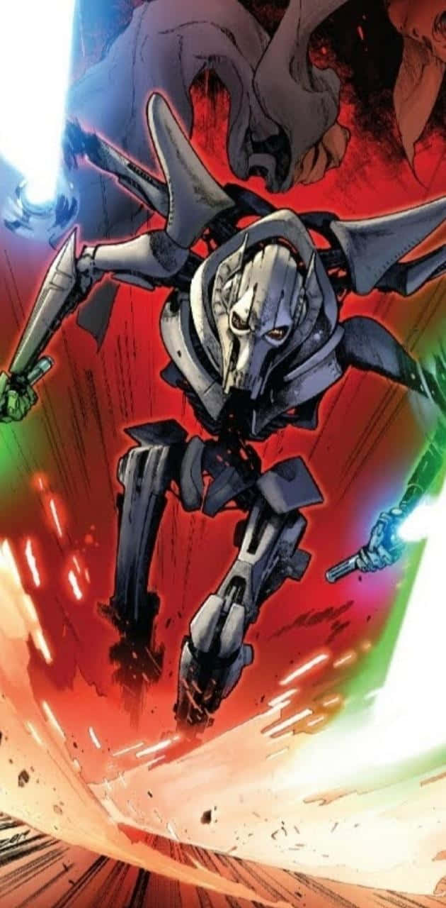 General Grievous Stands Ready To Battle Background