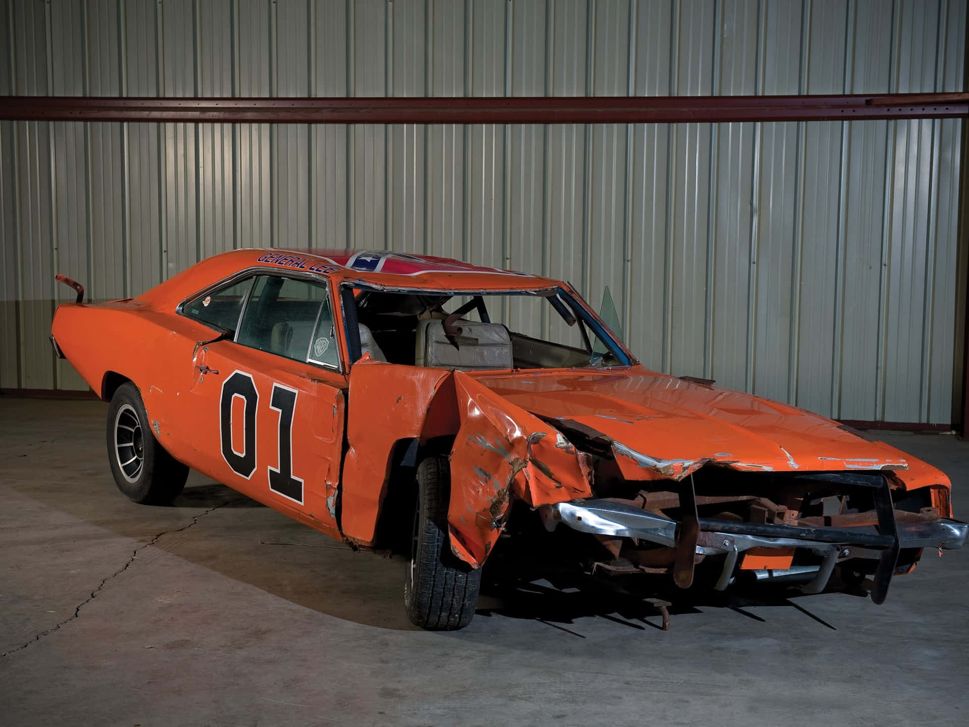 General Lee Broken Car Background