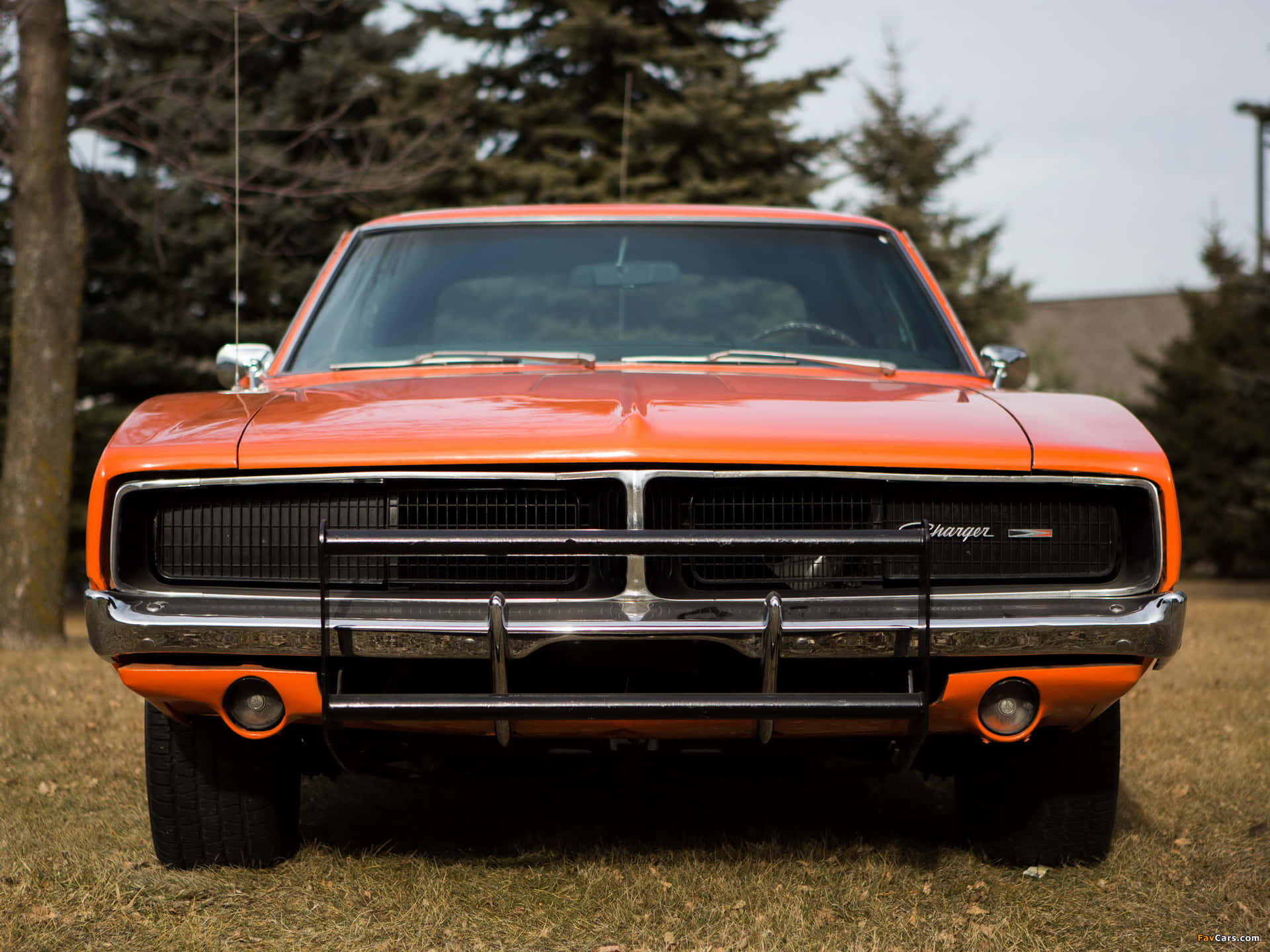 General Lee Car Back View Background