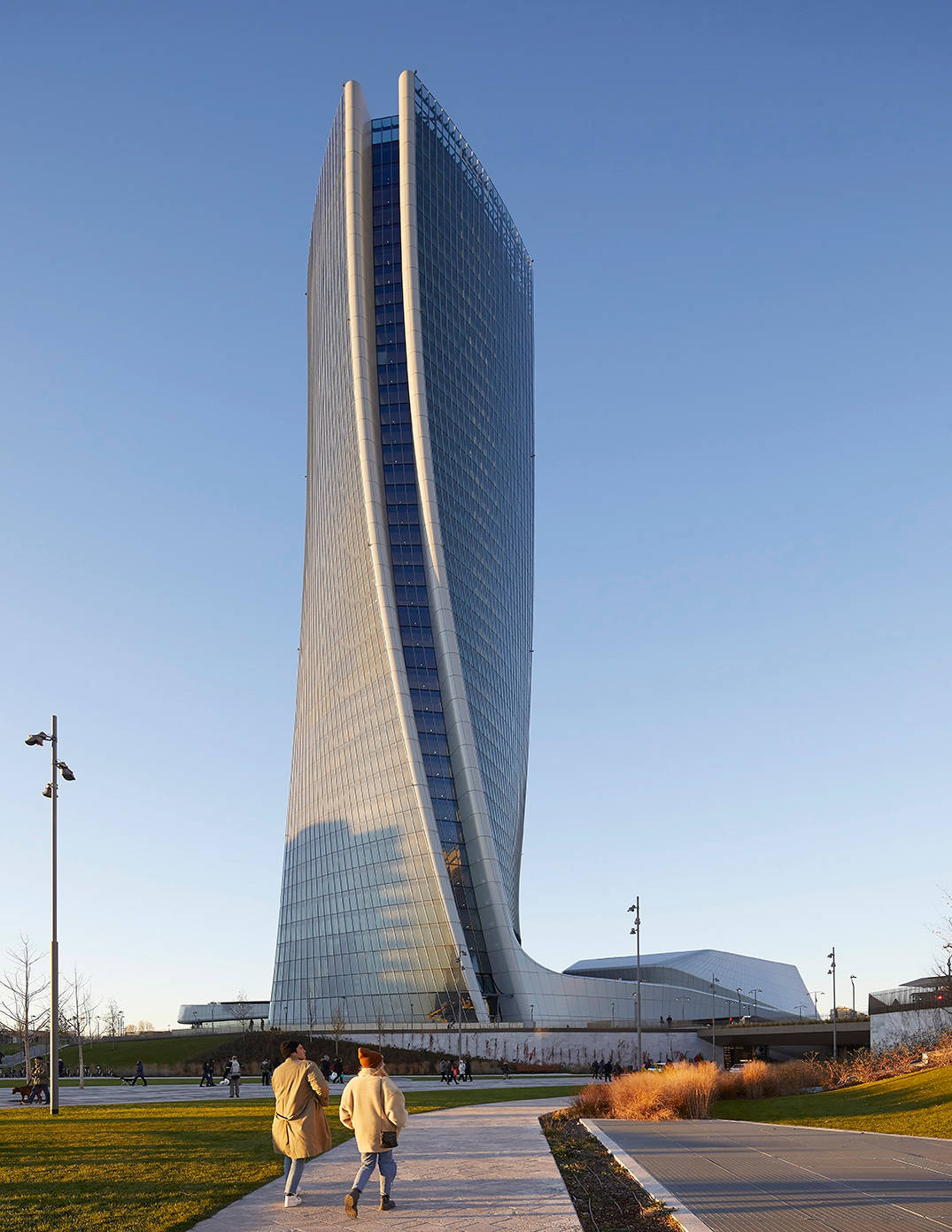 Generali Tower In Milan Background