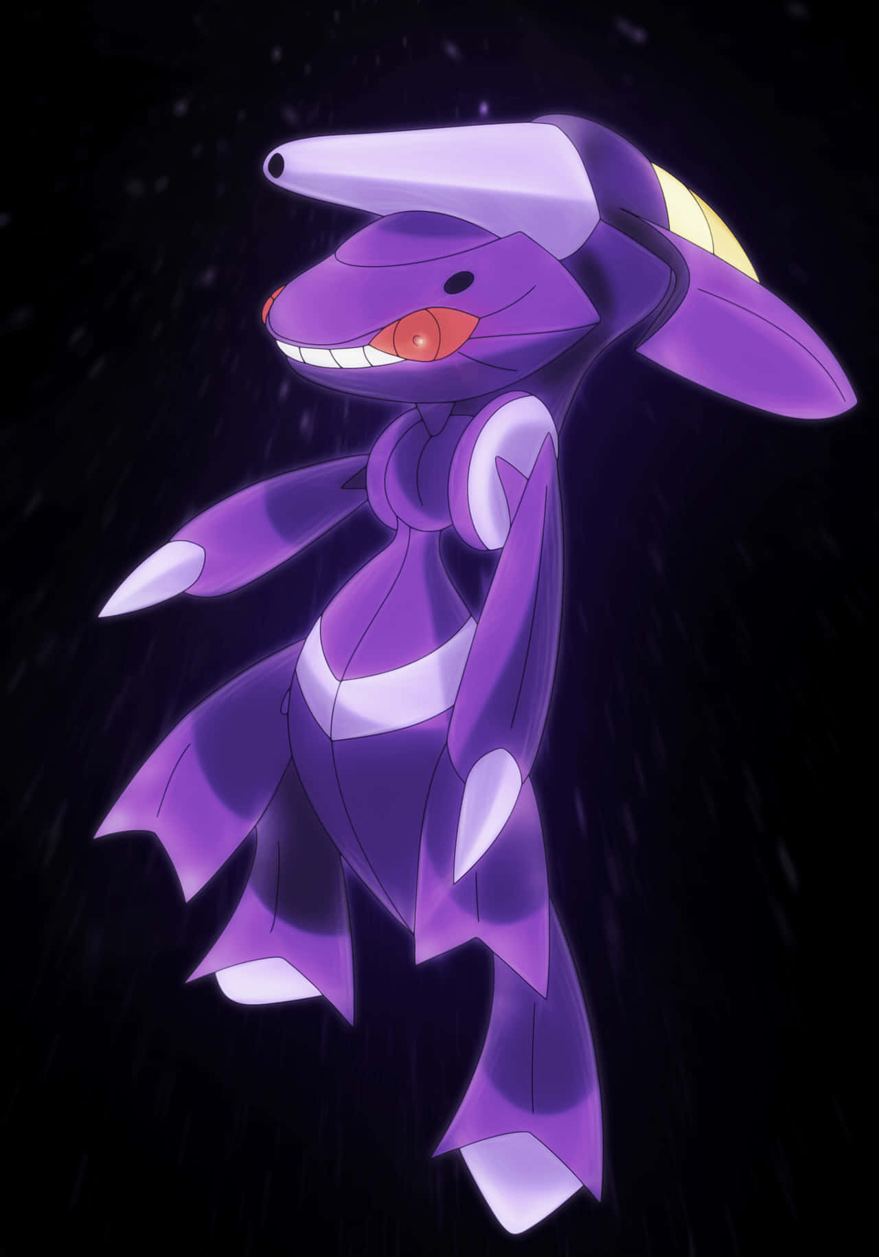 Genesect Pokemon On Black Background Background
