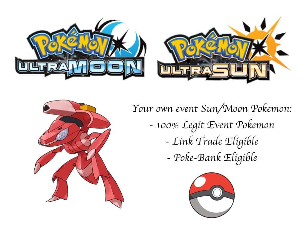 Genesect Ultra Moon Ultra Sun Logos Background
