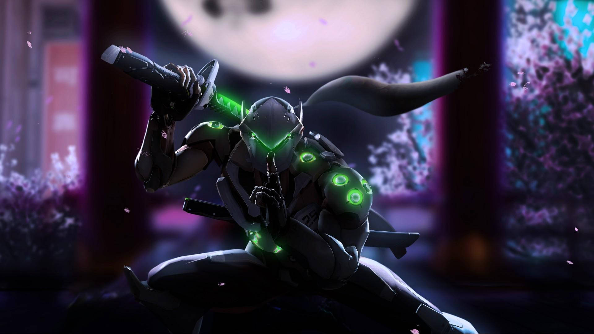 Genji From Overwatch 2 Background