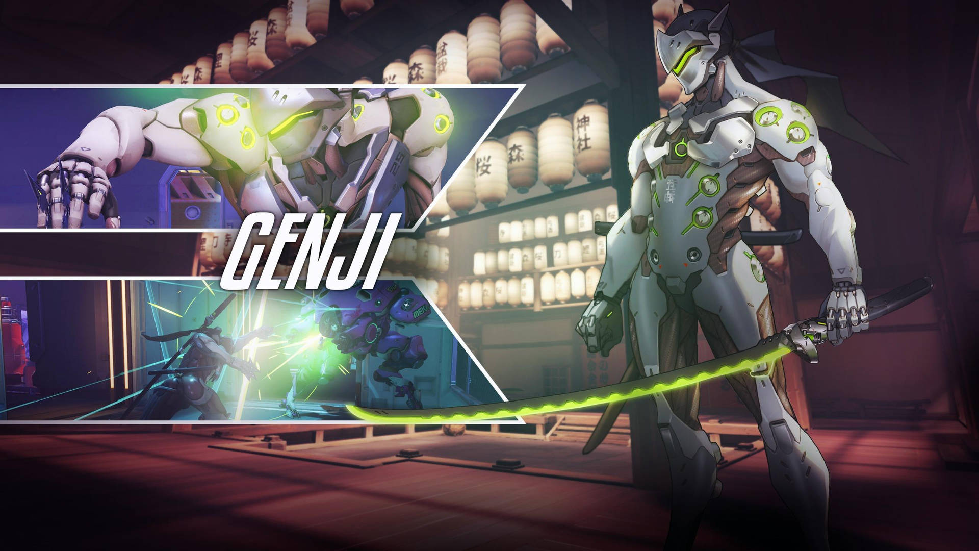 Genji From Overwatch 2 Background