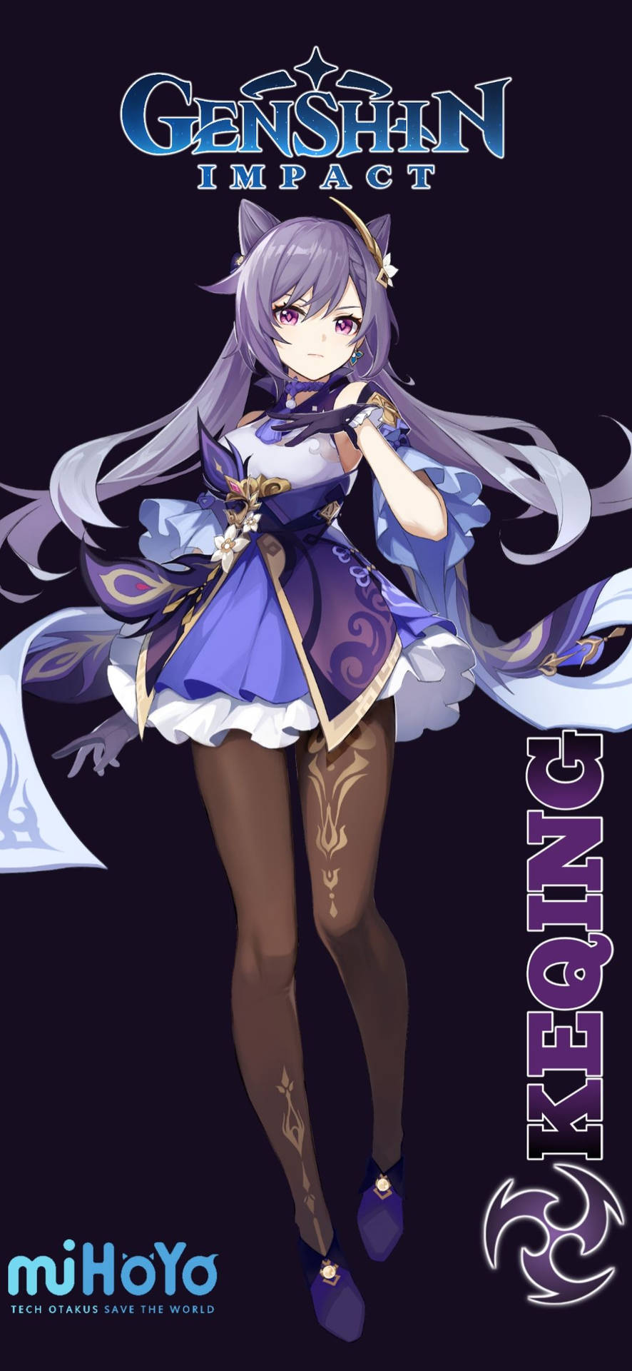 Genshin Impact Keqing Skin Background