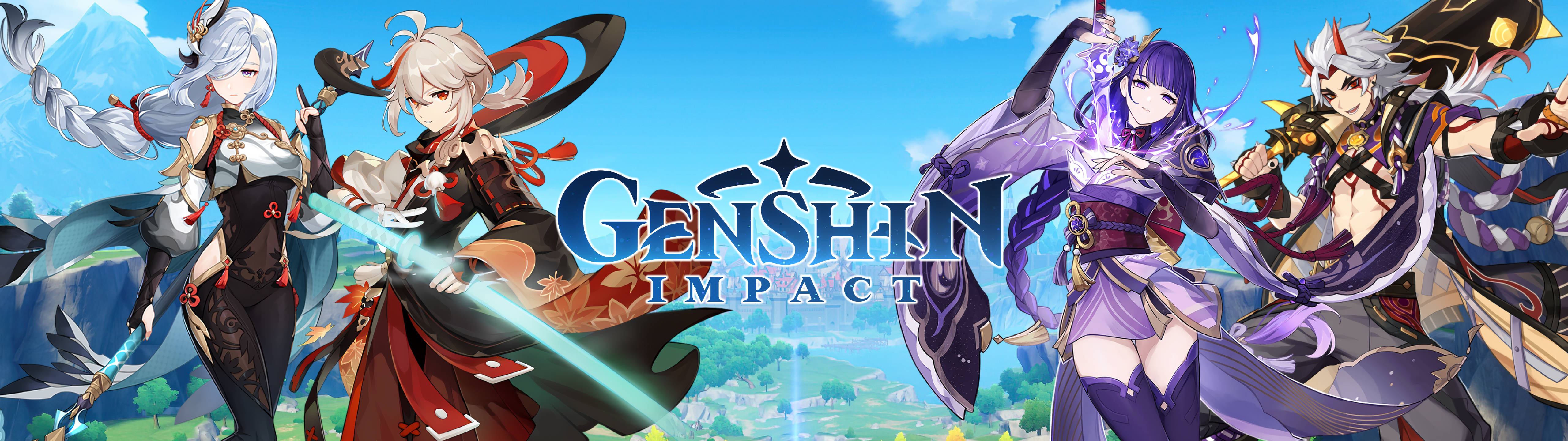 Genshin Impact New Characters 5120x1440 Gaming Background