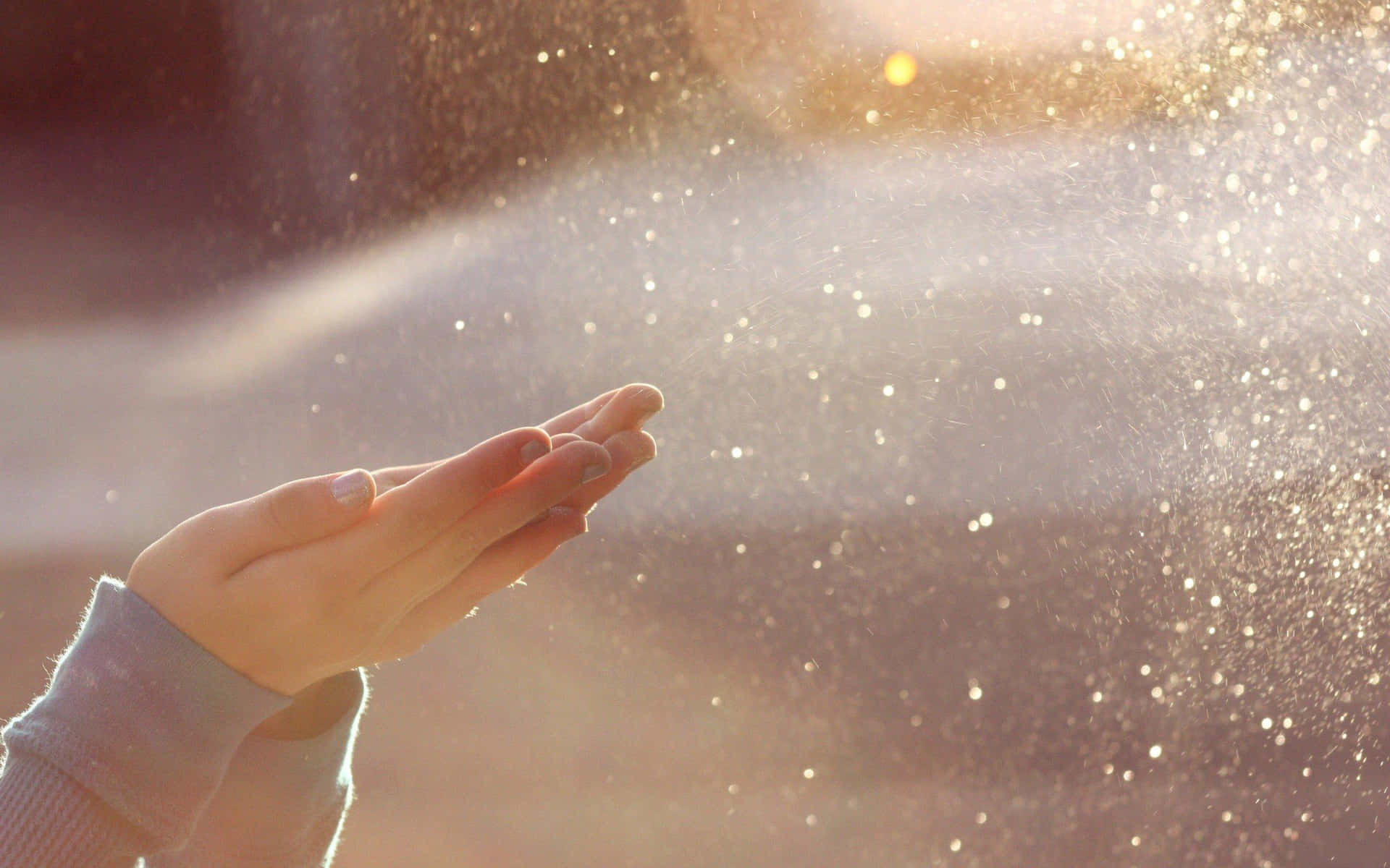 Gentle Touch Sunlit Dust Particles