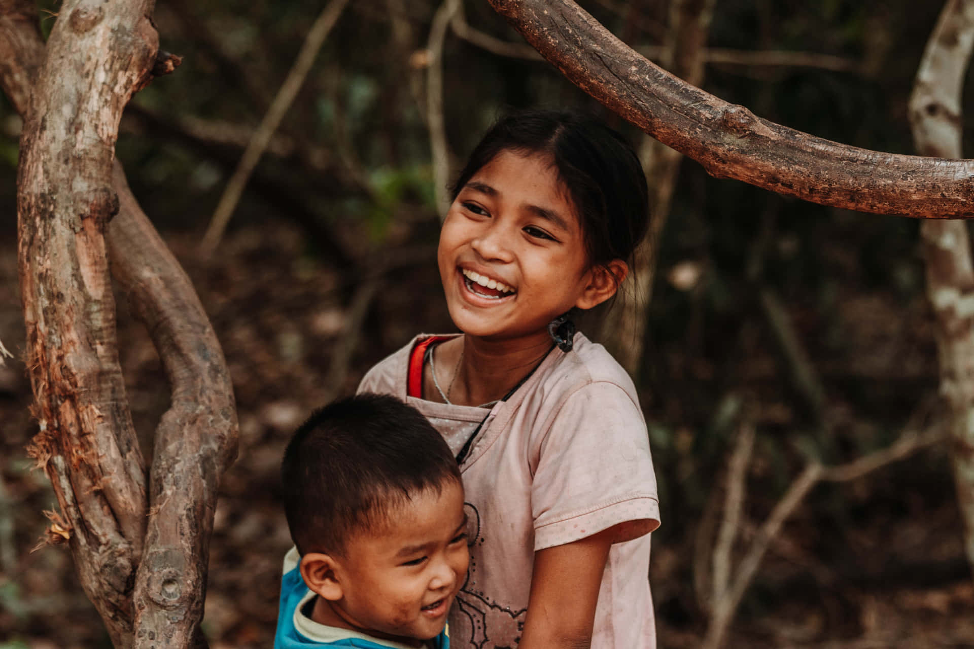 Genuine Happiness Of Poor Kids