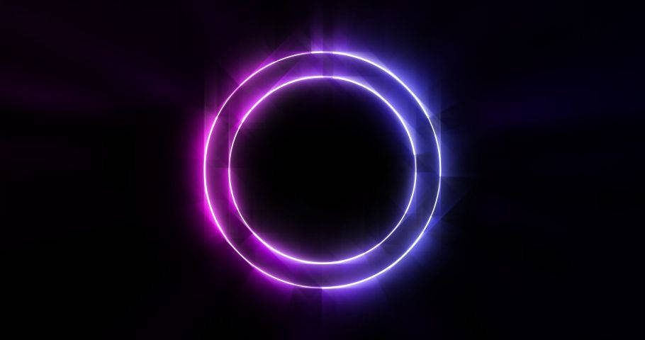 Genuine Neon Circle Desktop Background