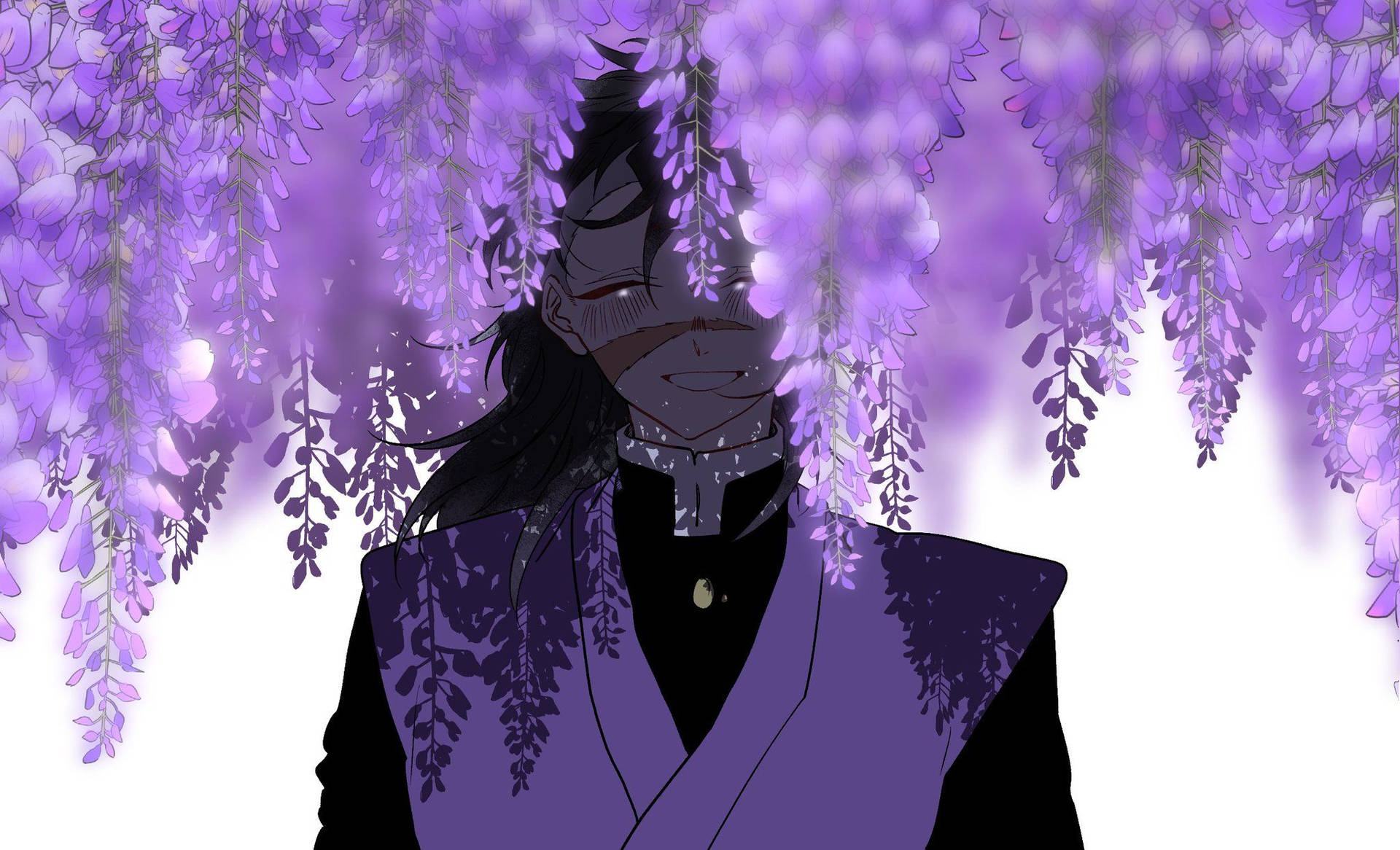Genya Under Purple Leaves Background