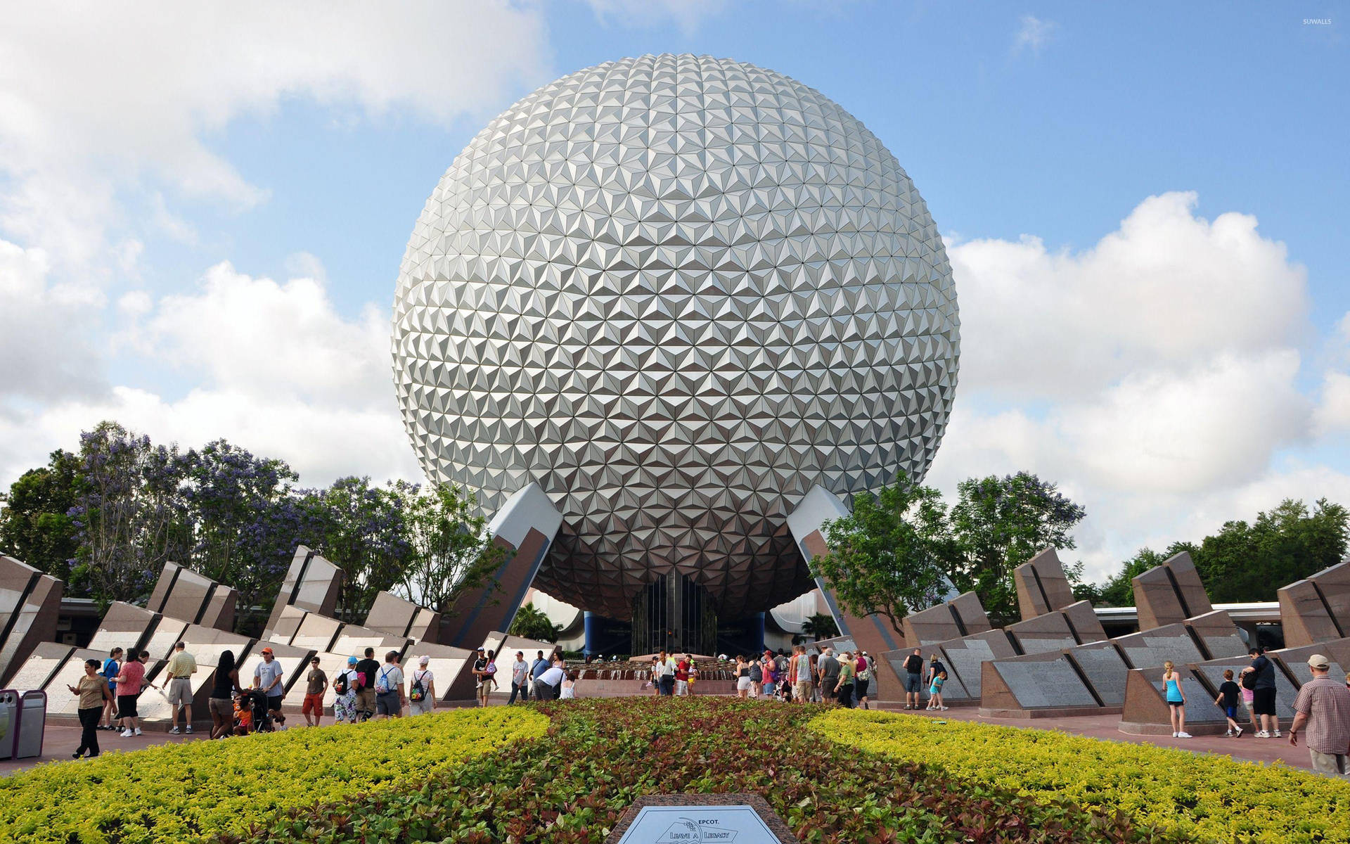 Geodesic Dome Disney Theme Park Background