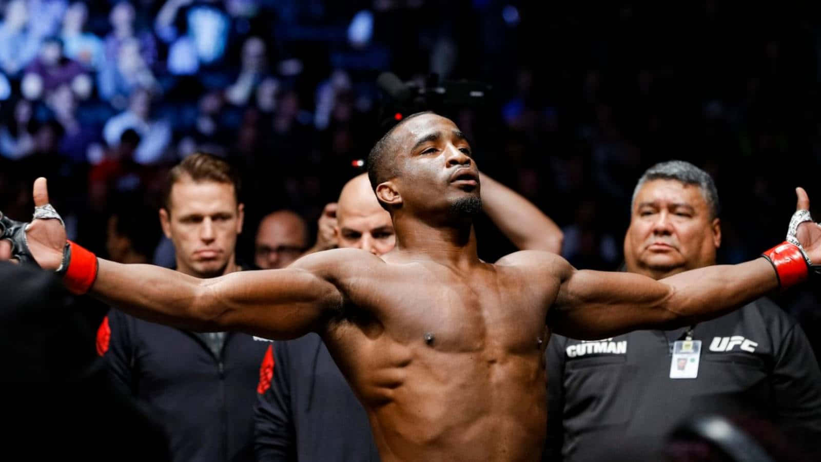 Geoff Neal In Action During His Mma Fight