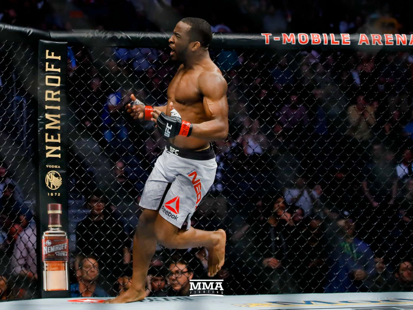 Geoff Neal, Ultimate Fighter Champion, With An Intense Focused Look Background
