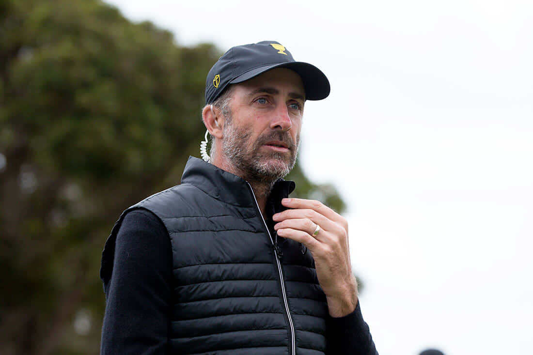 Geoff Ogilvy In A Black Vest Background