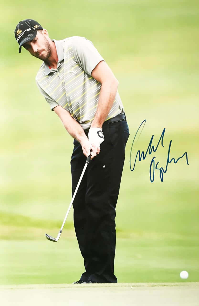 Geoff Ogilvy Putting And Signature Background