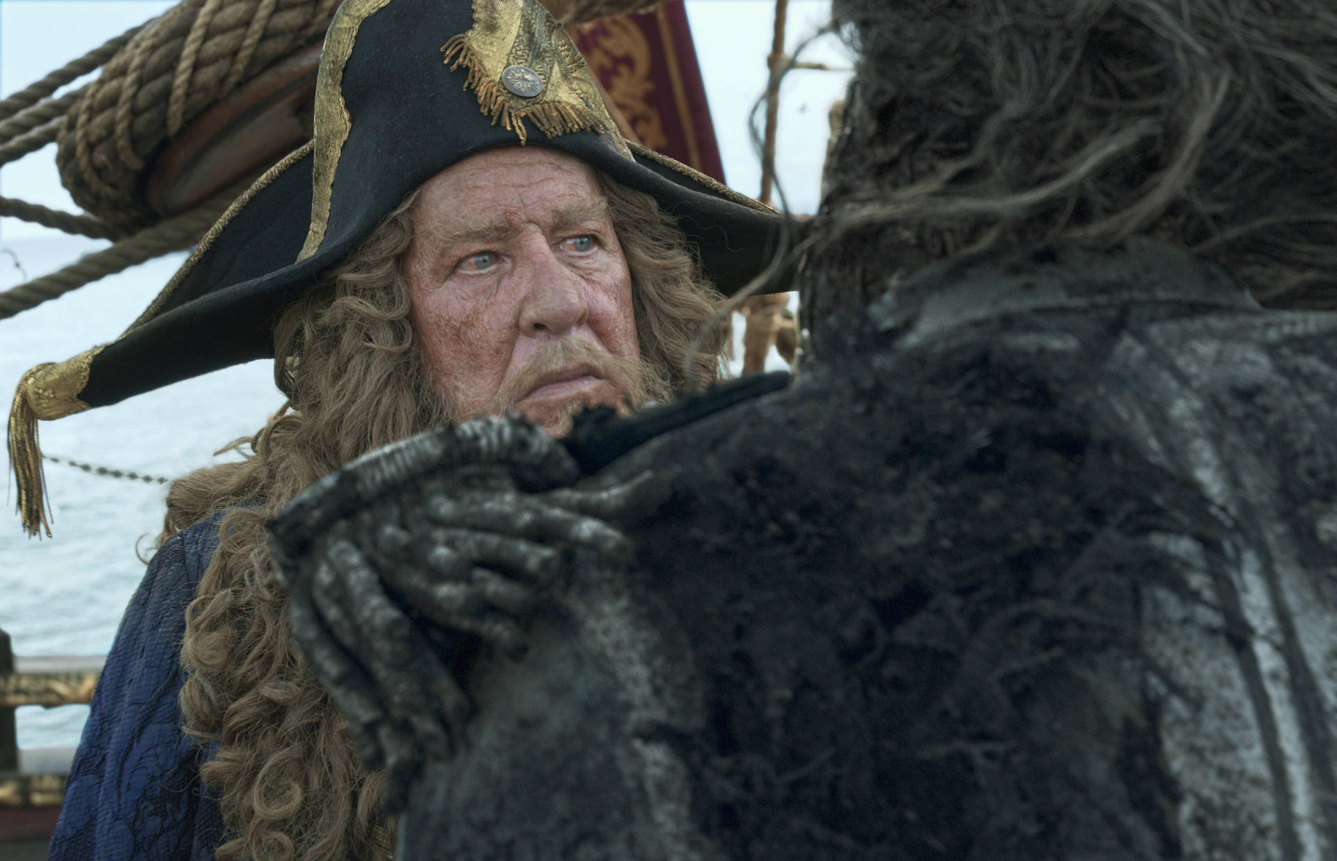 Geoffrey Rush Captain Barbosa Background