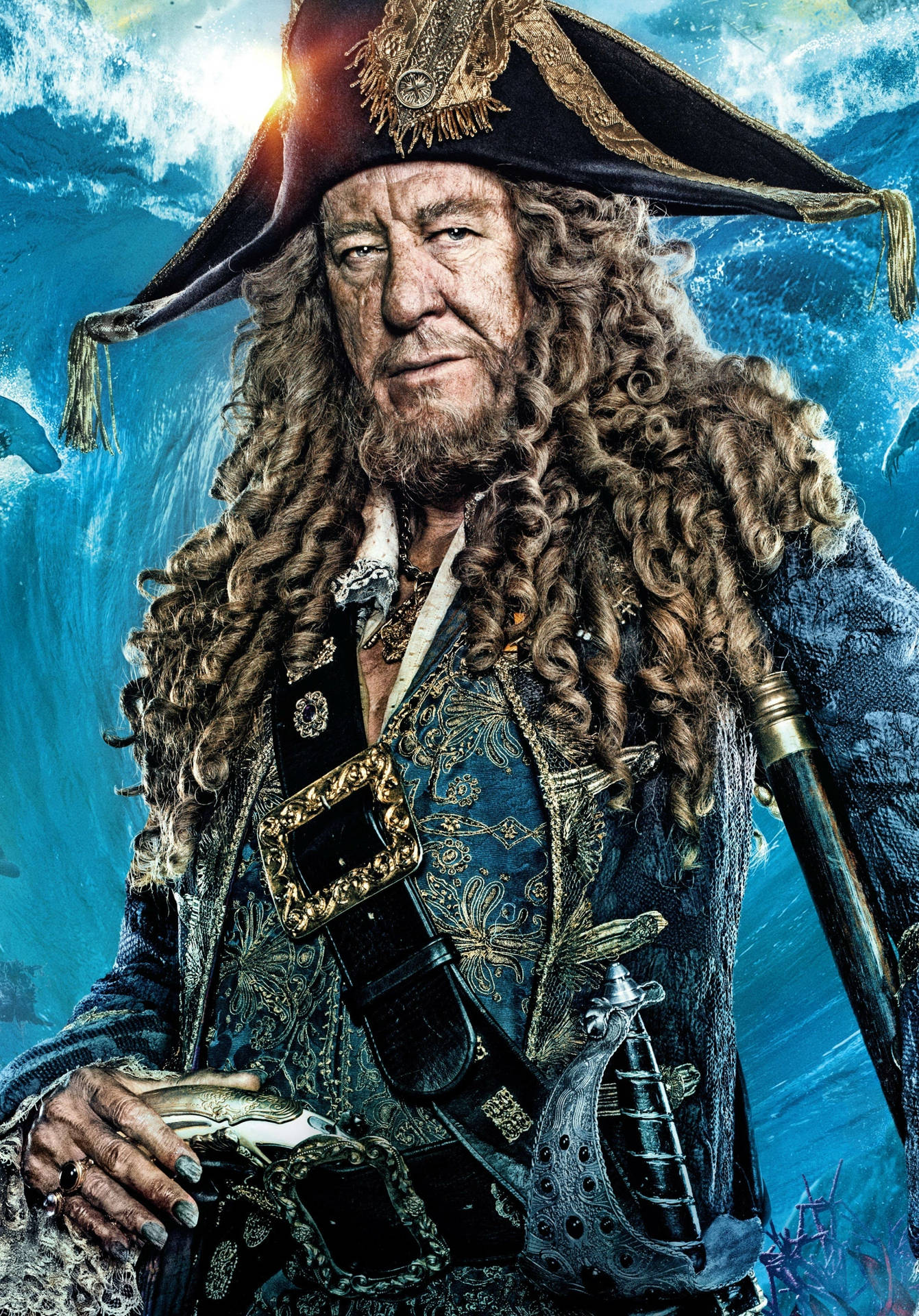 Geoffrey Rush Captain Barbosa Movie Background