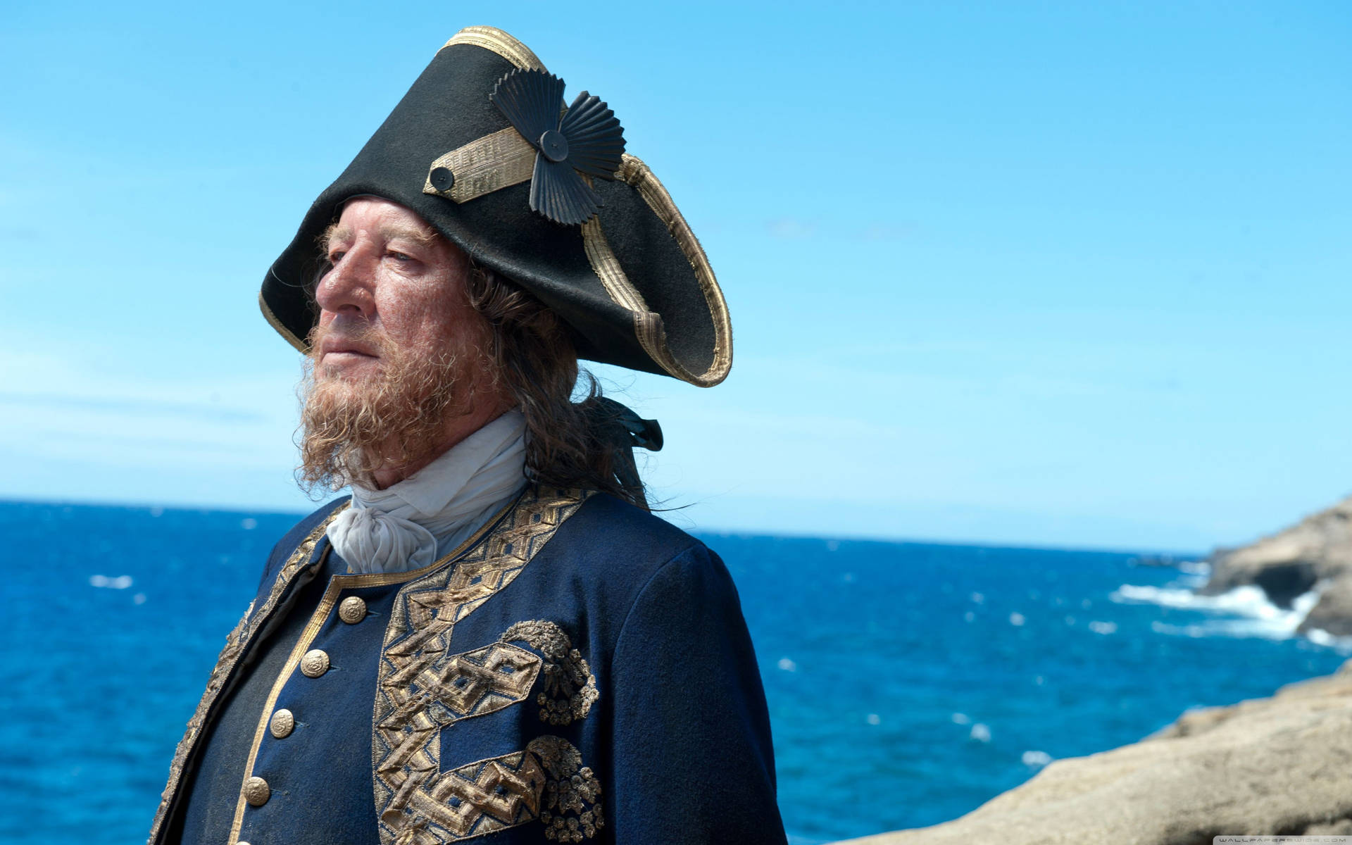 Geoffrey Rush Hector Barbossa Sea