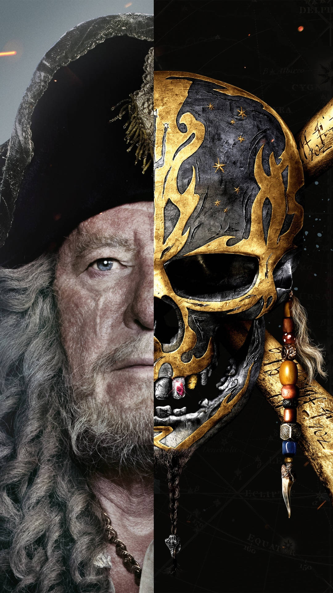 Geoffrey Rush Pirates Of The Caribbean Background