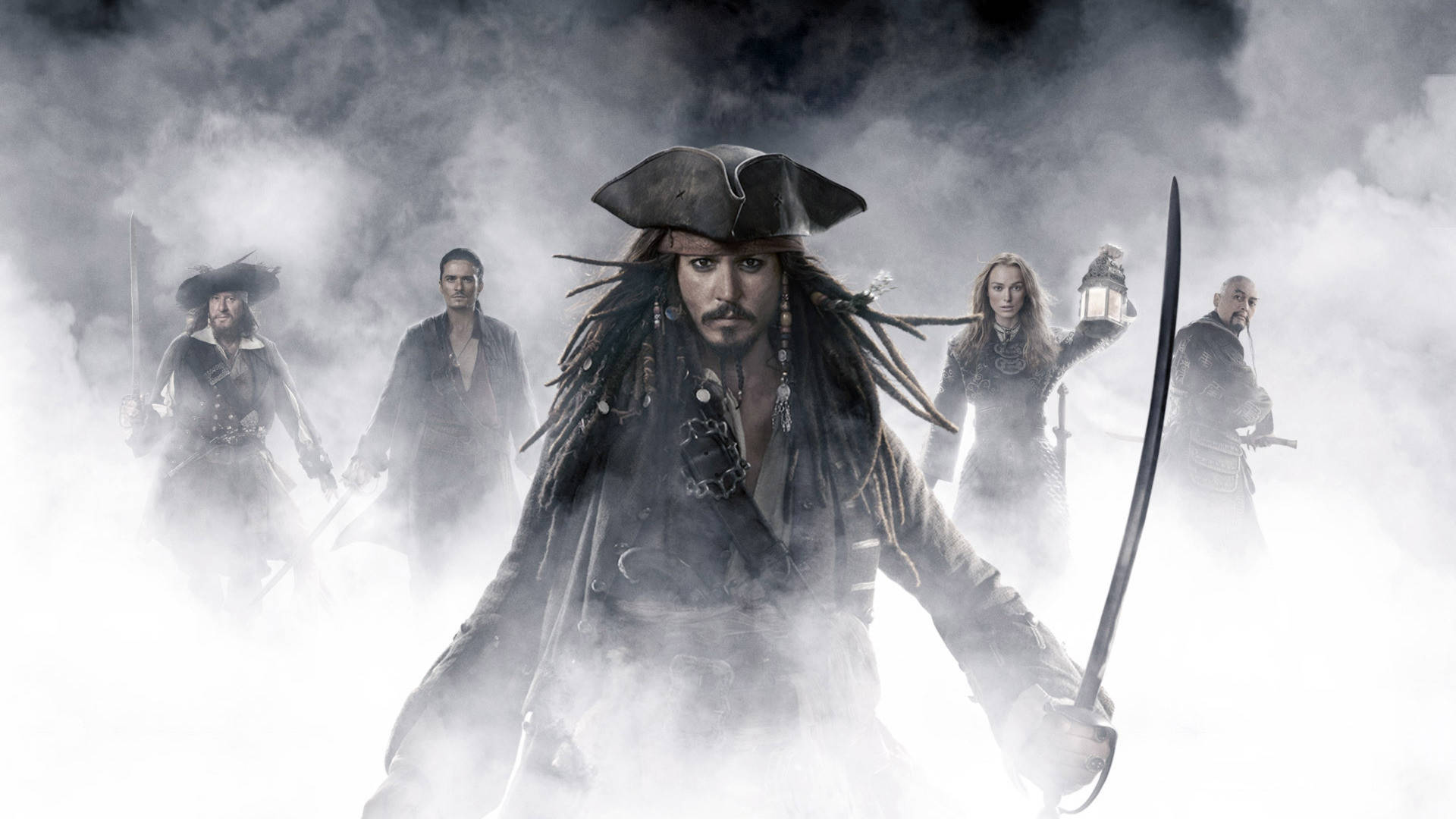 Geoffrey Rush Pirates Of The Caribbean Background