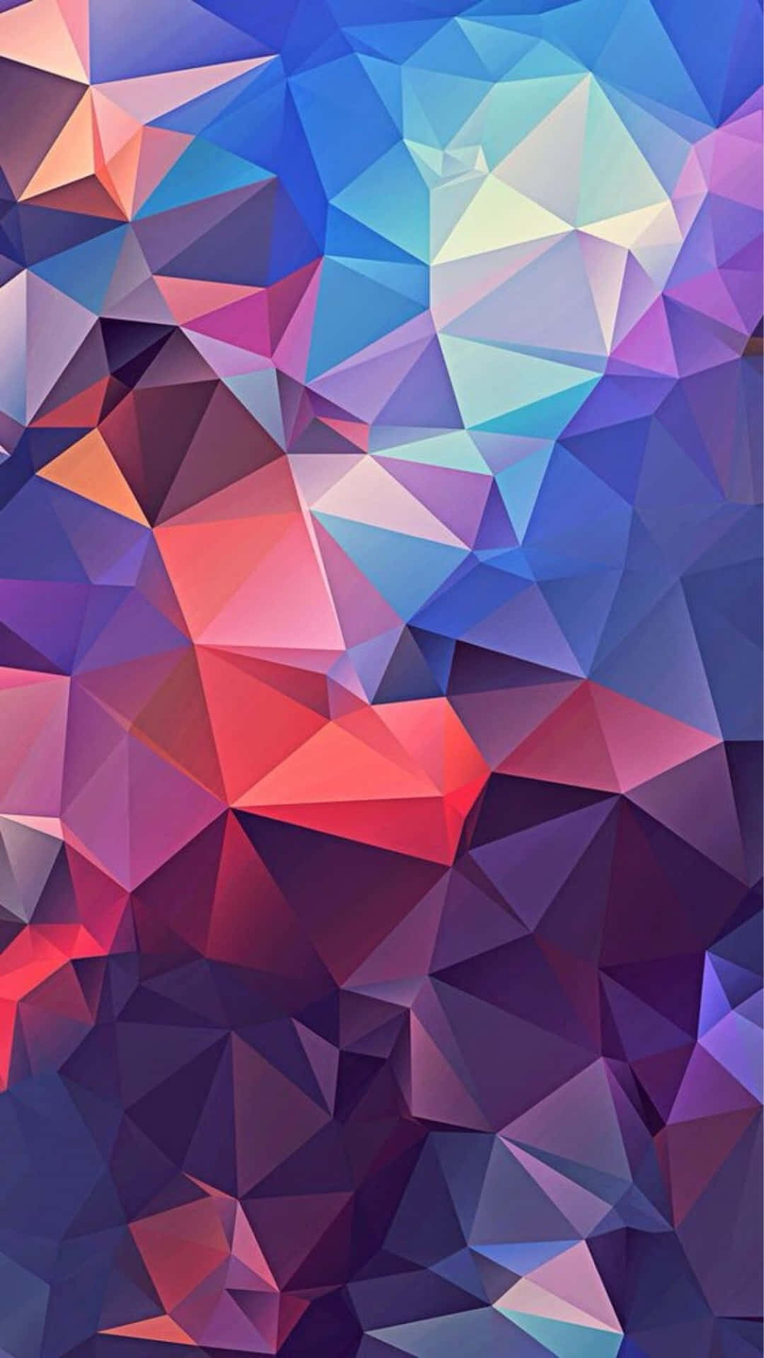 Geometric Abstract Pattern On Iphone Background