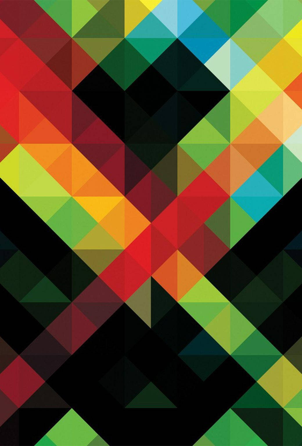 Geometric Art Colorful Iphone 5s Background