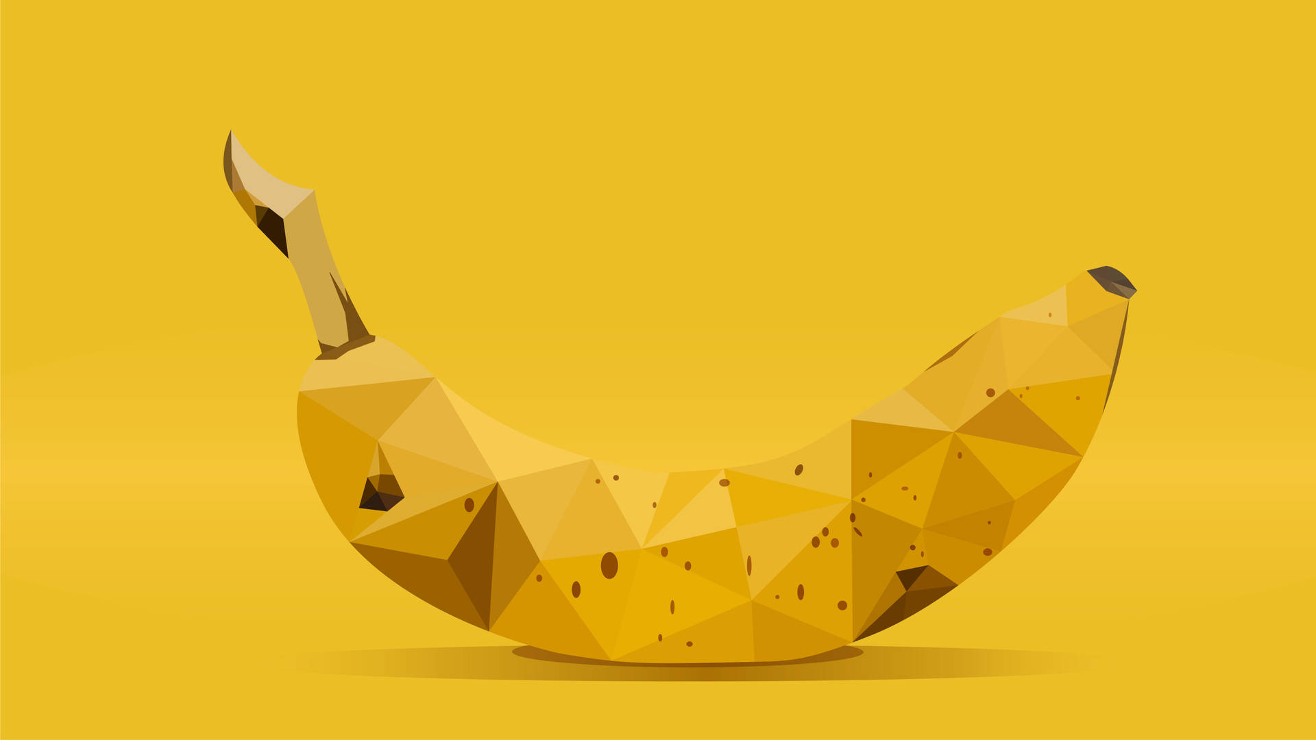 Geometric Banana Art Background