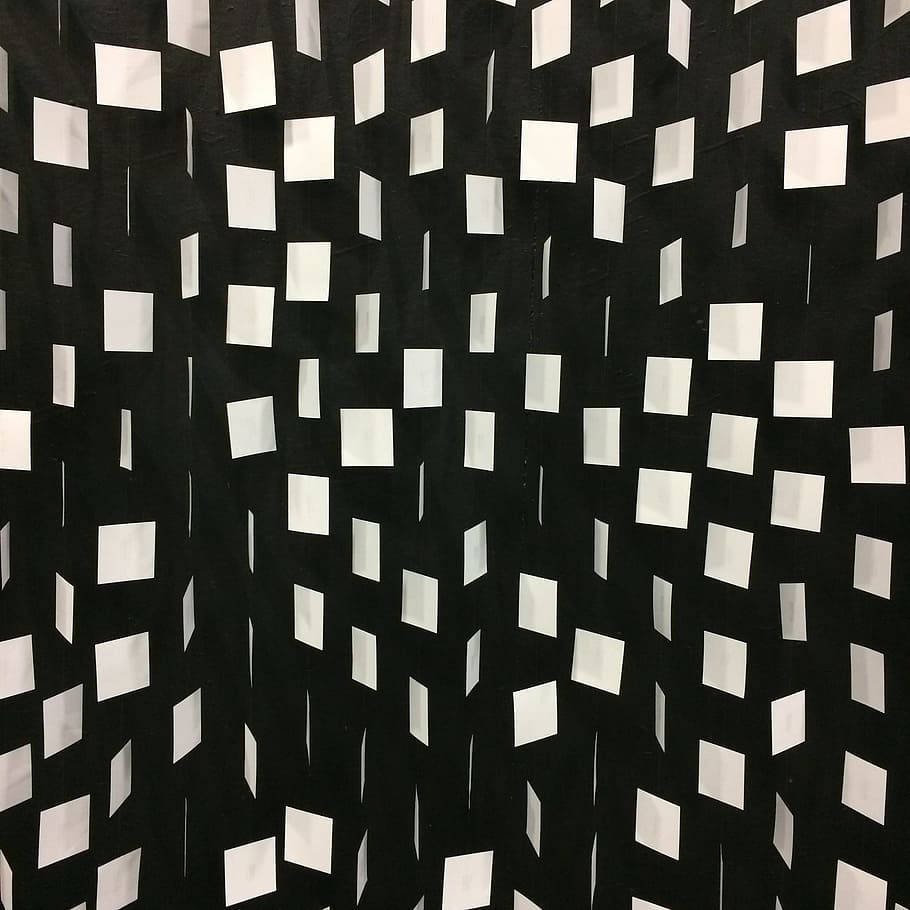 Geometric Black And White Squares Background