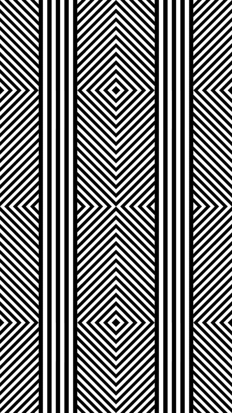 Geometric Black White Pattern Background