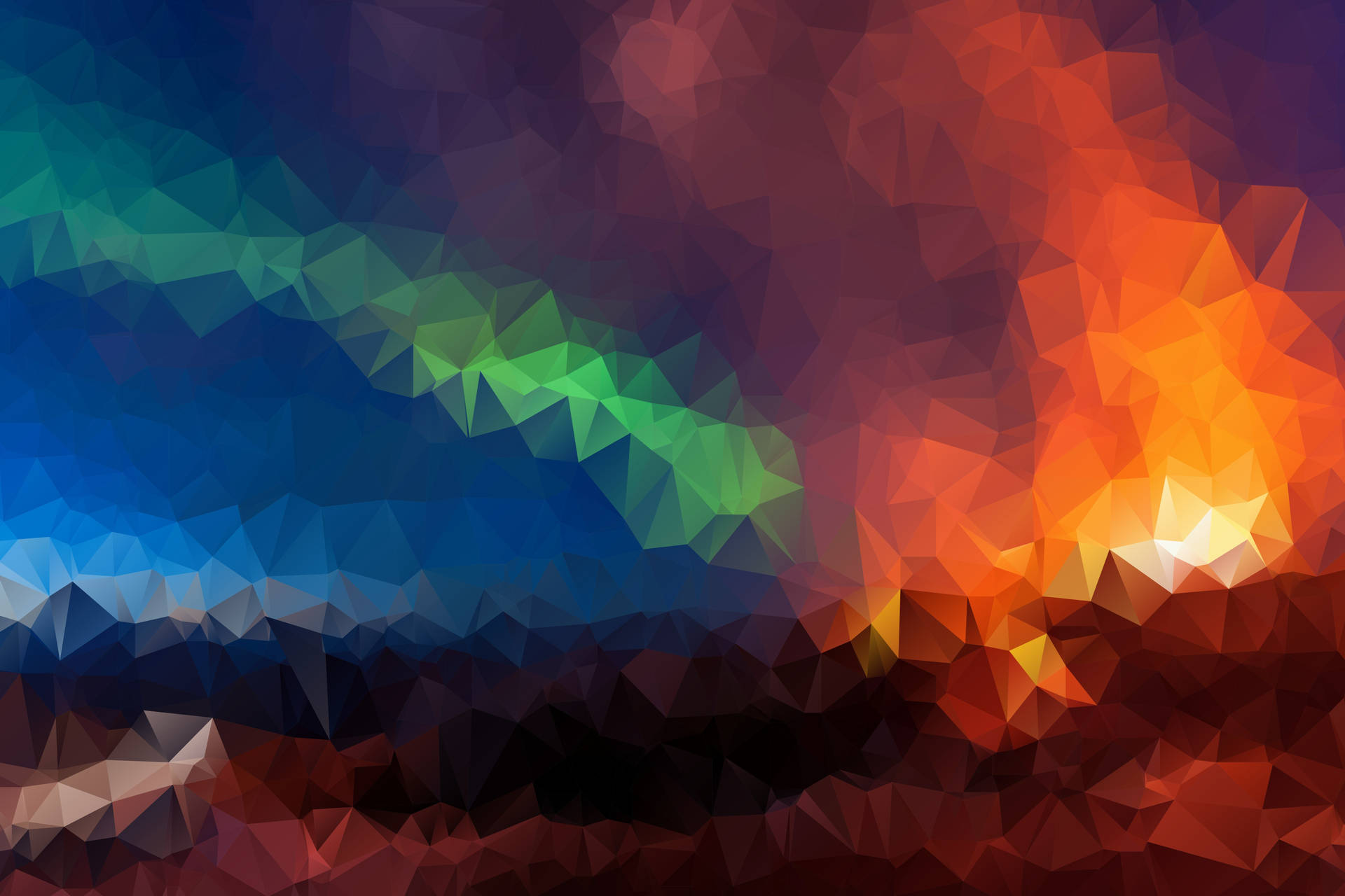 Geometric Colorful Triangles Background