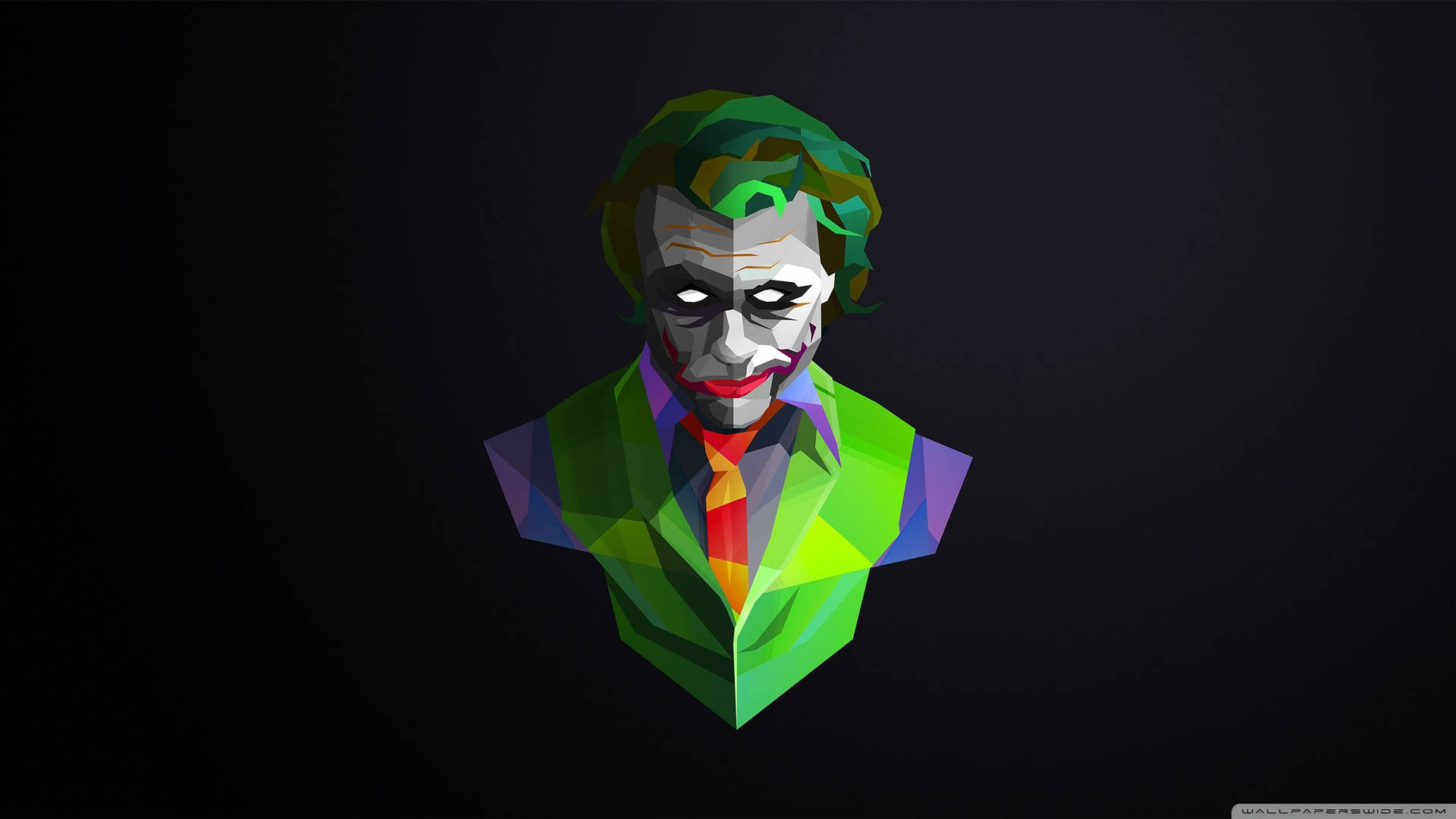 Geometric Dark Knight Joker Background