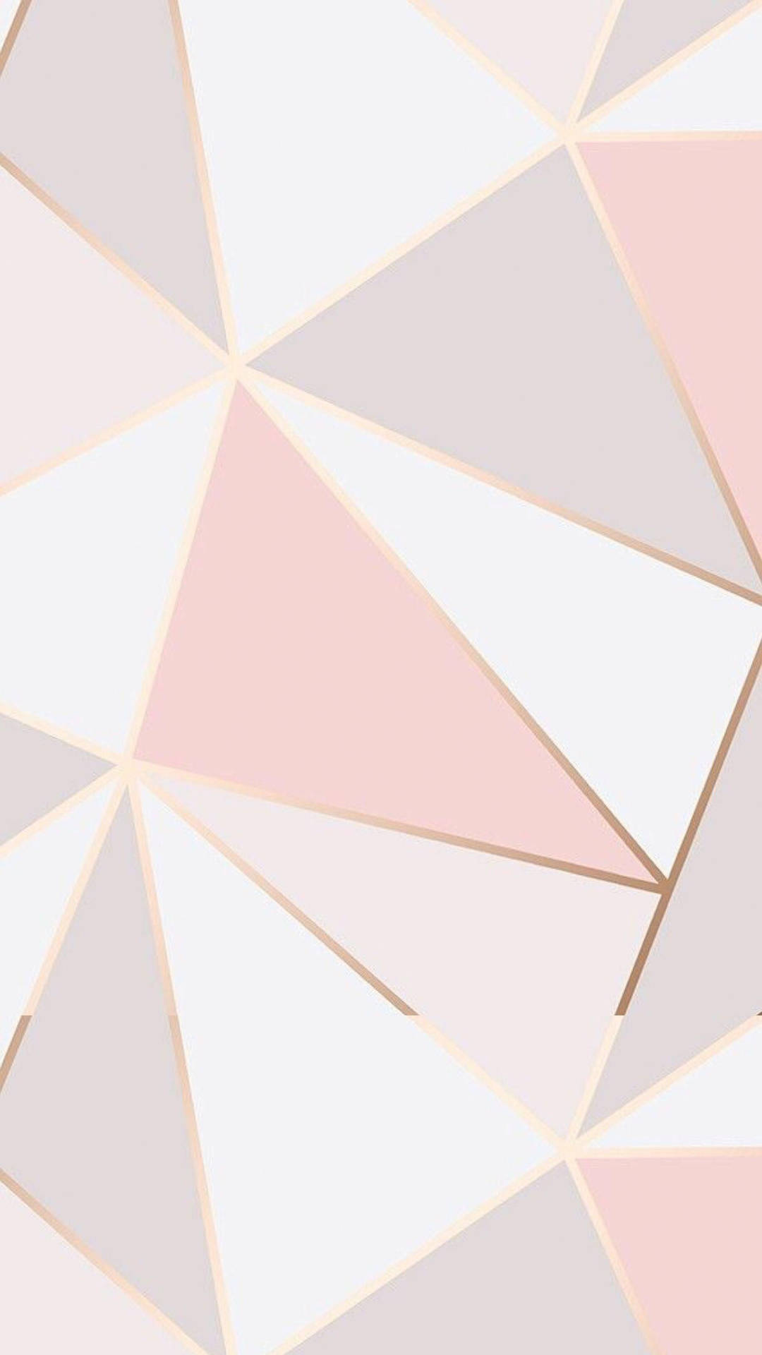 Geometric Graphic Rose Gold Iphone Background