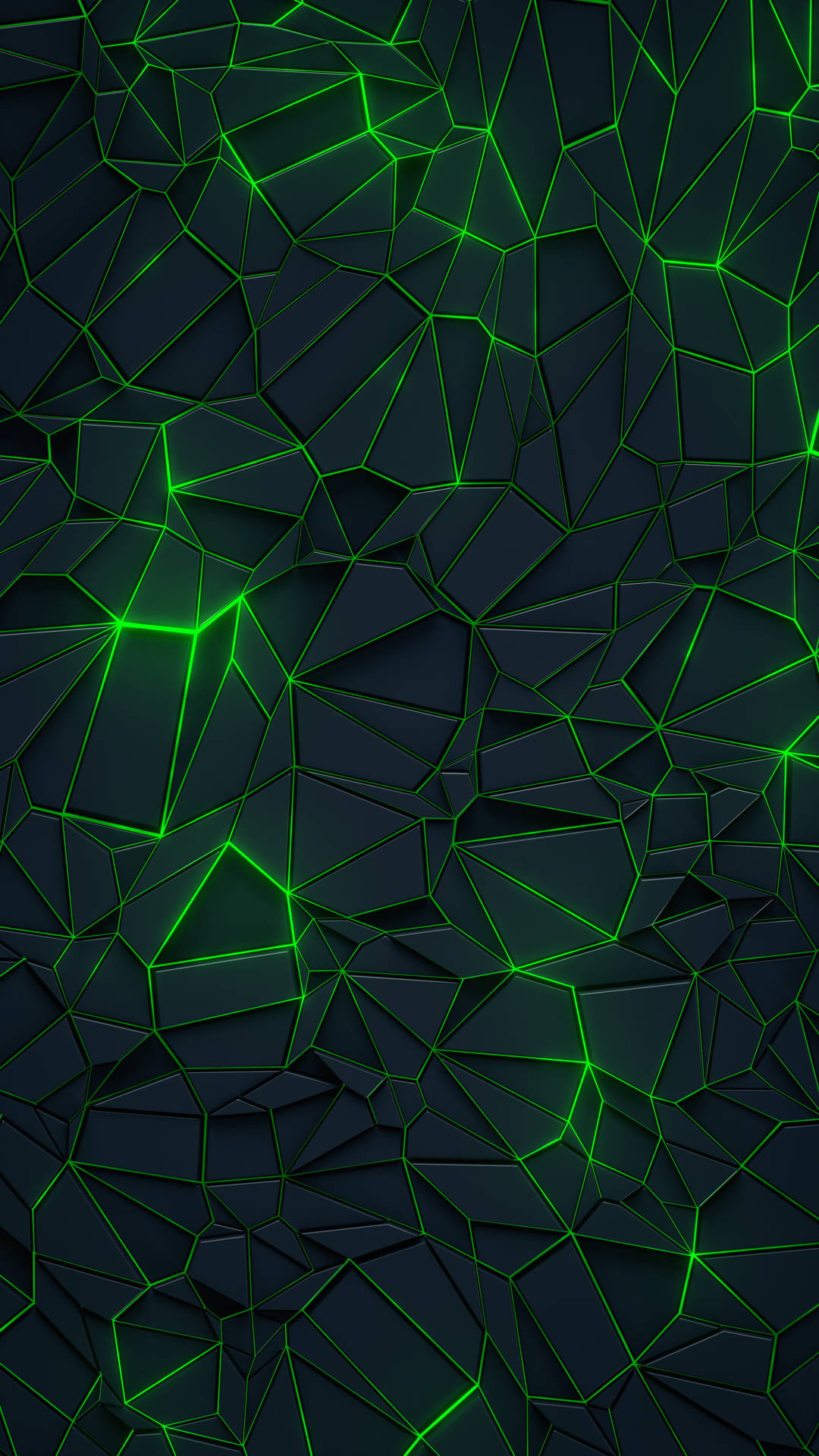 Geometric Green Neon Aesthetic Iphone Background